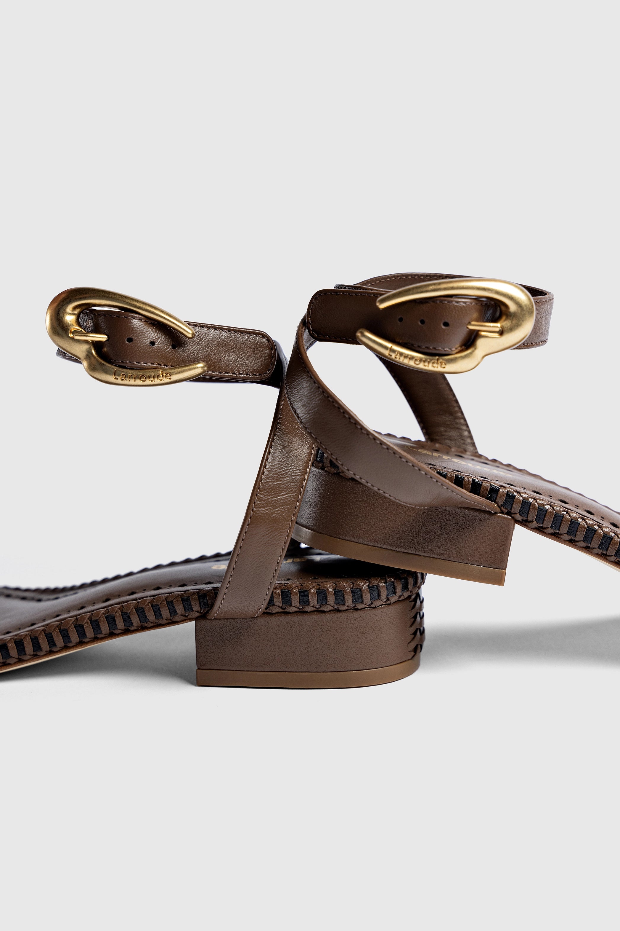 Verona Flat Sandal Women's Leather Slides - Comfortable Burnt Umber Brown Sandals for Summer, Beach, Vacation & Casual Wear