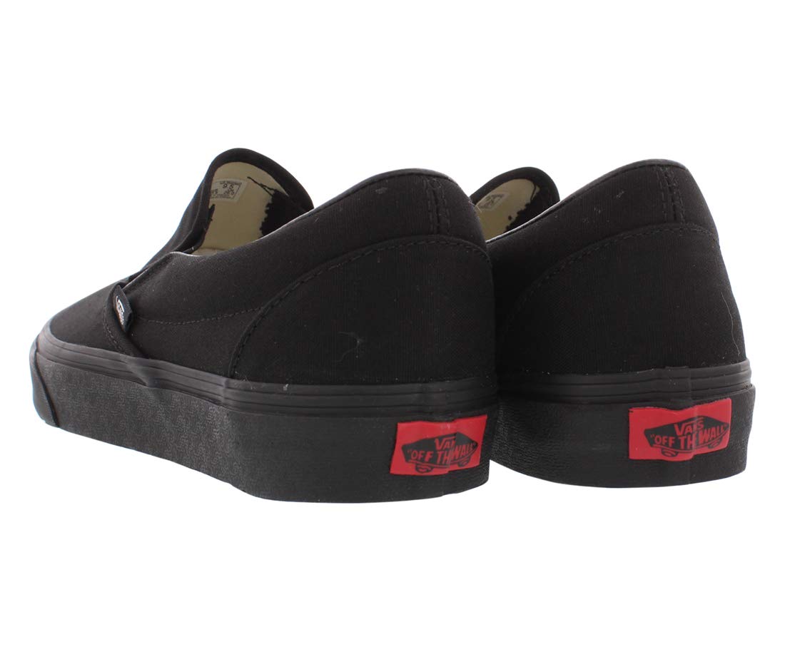 Vans Classic Slip-On Sneakers for Men & Women - Black Canvas Casual Shoes for Skateboarding, Walking & Everyday Wear