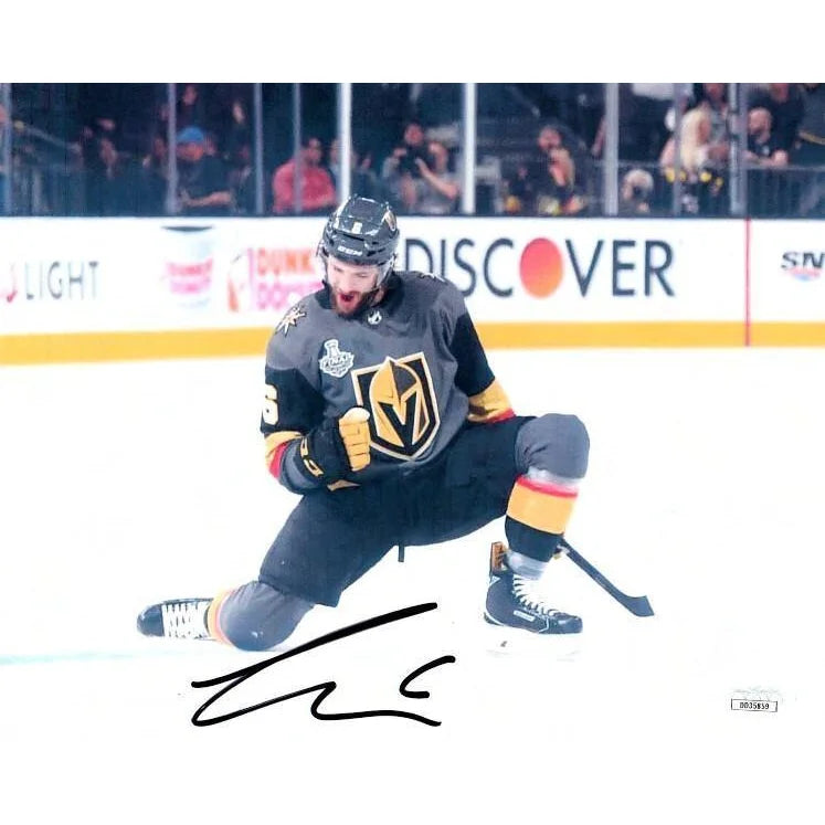 Authentic Colin Miller Vegas Golden Knights Signed 8x10 Photo with JSA COA - VGK Autograph Memorabilia for Hockey Fans & Collectors | Perfect for Man Cave, Sports Bar Decor, or Gift for NHL Enthusiasts
