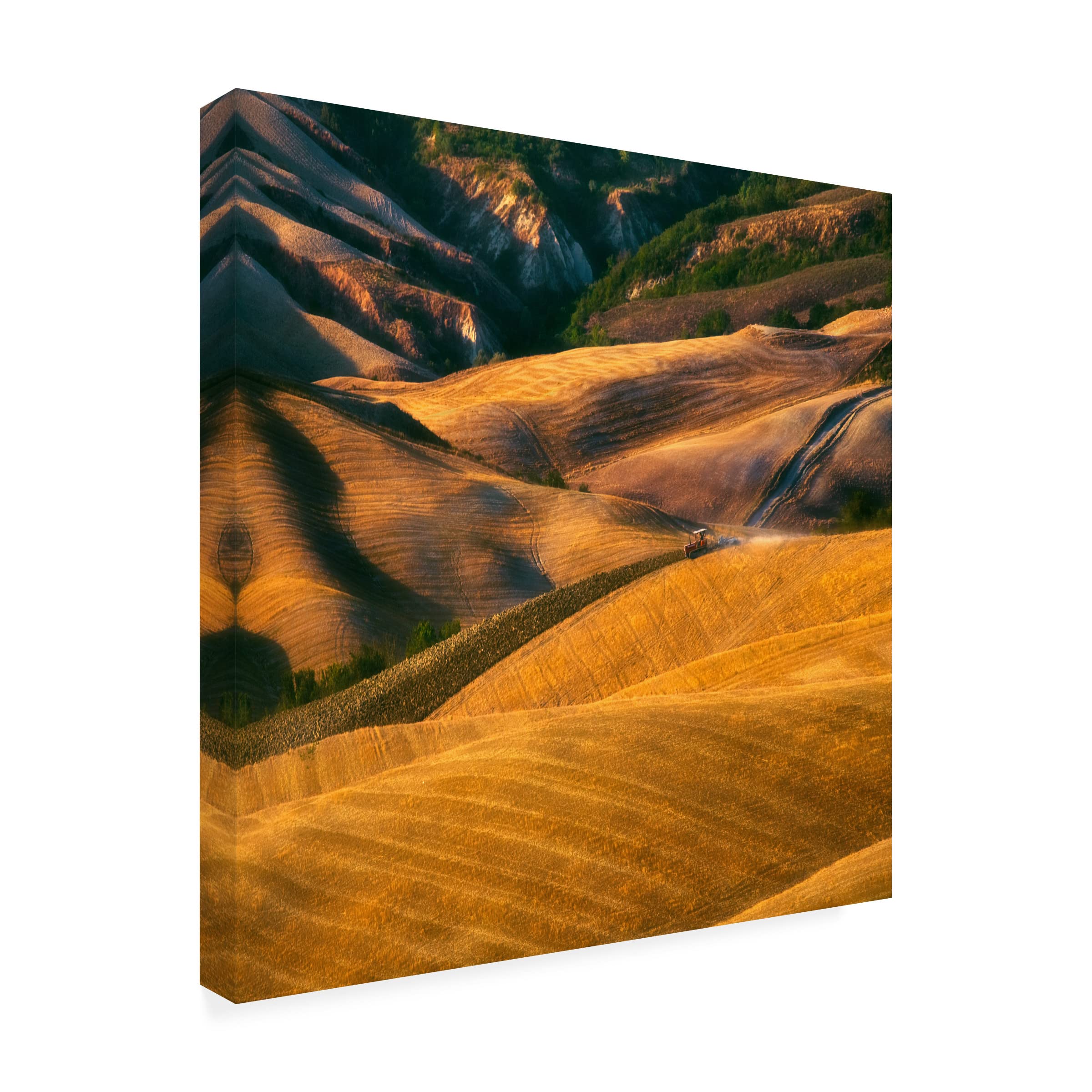 Trademark Fine Art 'On Waves' Canvas Wall Art by Krzysztof Browko - Ocean Wave Painting for Living Room, Bedroom & Office Decor
