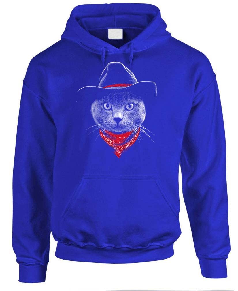 Vintage 1950s Western Cowboy Hoodie - Fleece Pullover Sweatshirt for Men & Women - USA Wild West Style - Perfect for Rodeo, Country Music Festivals & Casual Wear