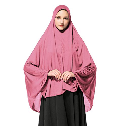 Women's Ready-to-Wear Long Hijab Scarf with Under Scarf - Silver Khimar for Muslim Women | Perfect for Prayer, Modest Fashion & Everyday Wear