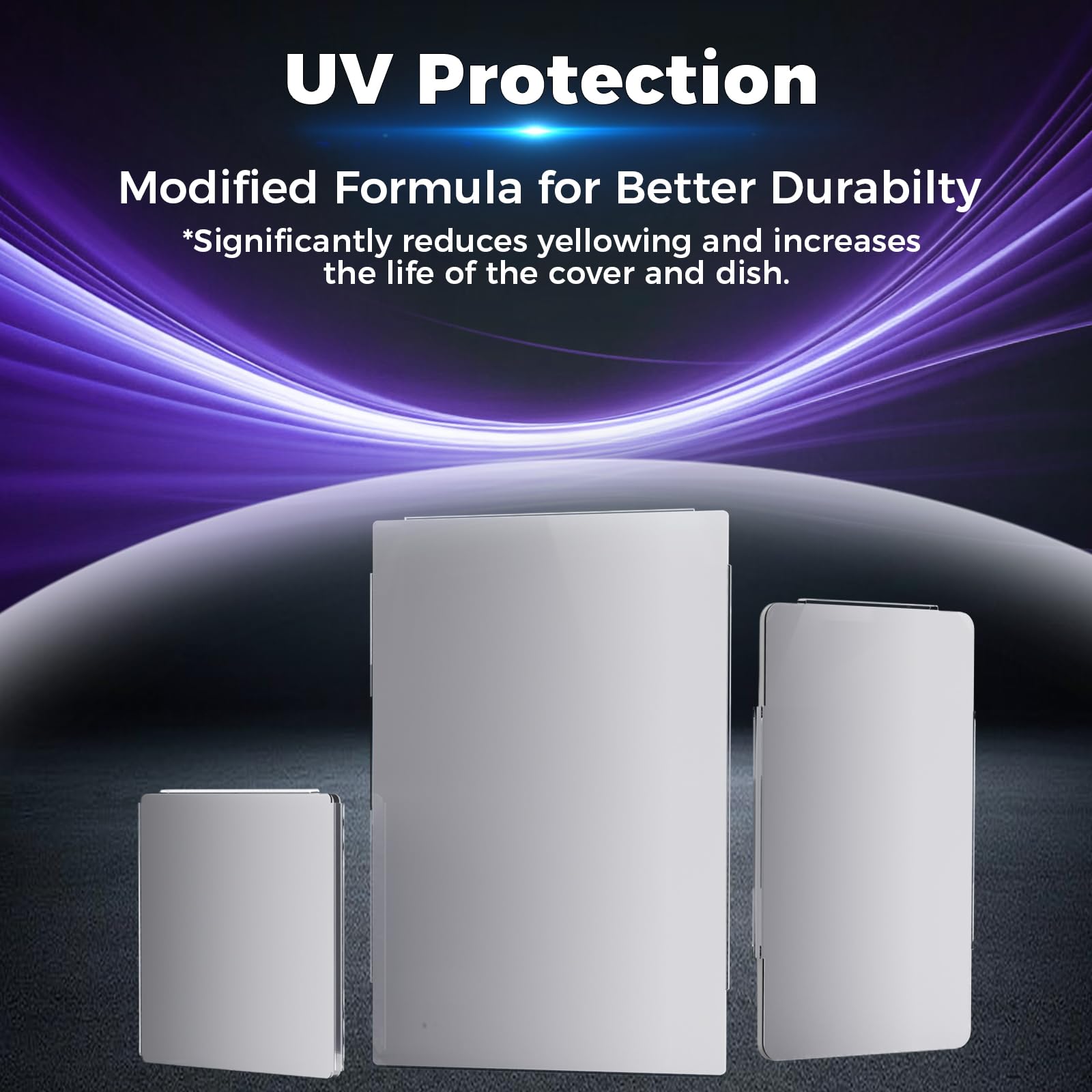 Starlink Gen3 Dish Cover - Heavy Duty Polycarbonate Hail Protector for Starlink V4, UV Resistant & Weatherproof Satellite Dish Guard - Perfect for Extreme Weather Protection in Rural Areas, Farms & Off-Grid Locations