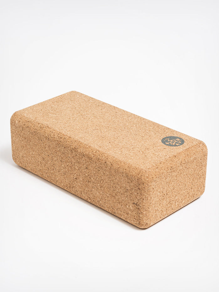 Manduka Lean Cork Yoga Block - Eco-Friendly & Non-Slip Yoga Accessory for Balance, Support & Alignment - Perfect for Yoga, Pilates & Meditation Practice at Home or Studio