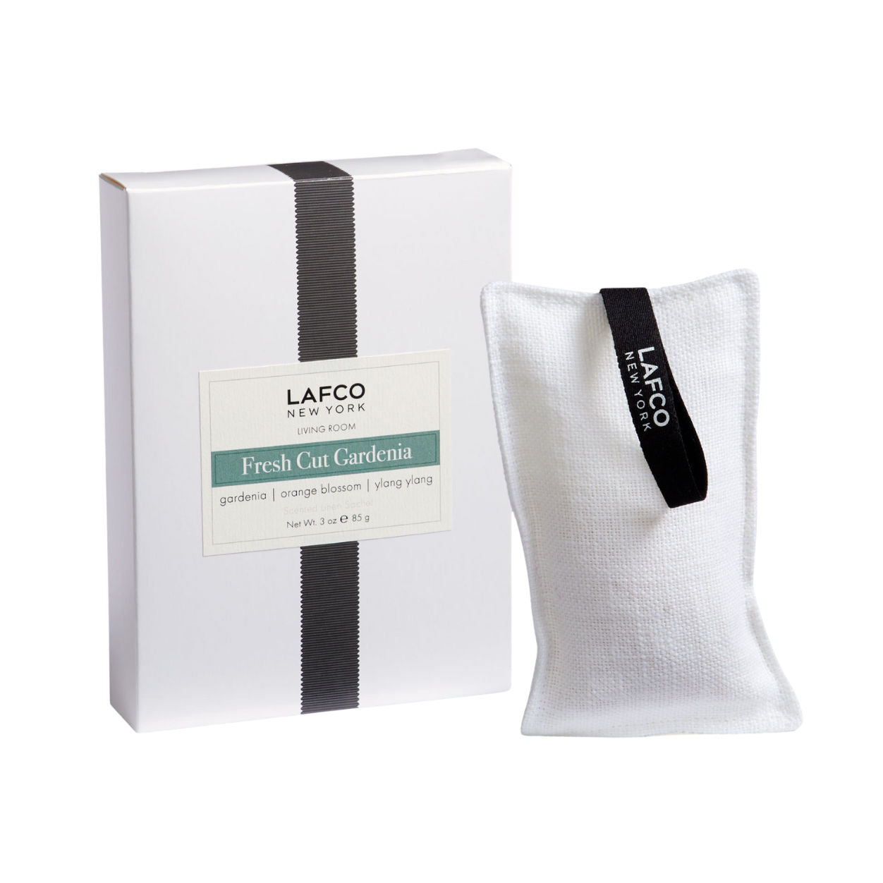 Fresh Cut Gardenia Scented Linen Sachet - Natural Home Fragrance for Drawers, Closets & Car Interiors | Long-Lasting Aroma for Wardrobe & Gift Giving