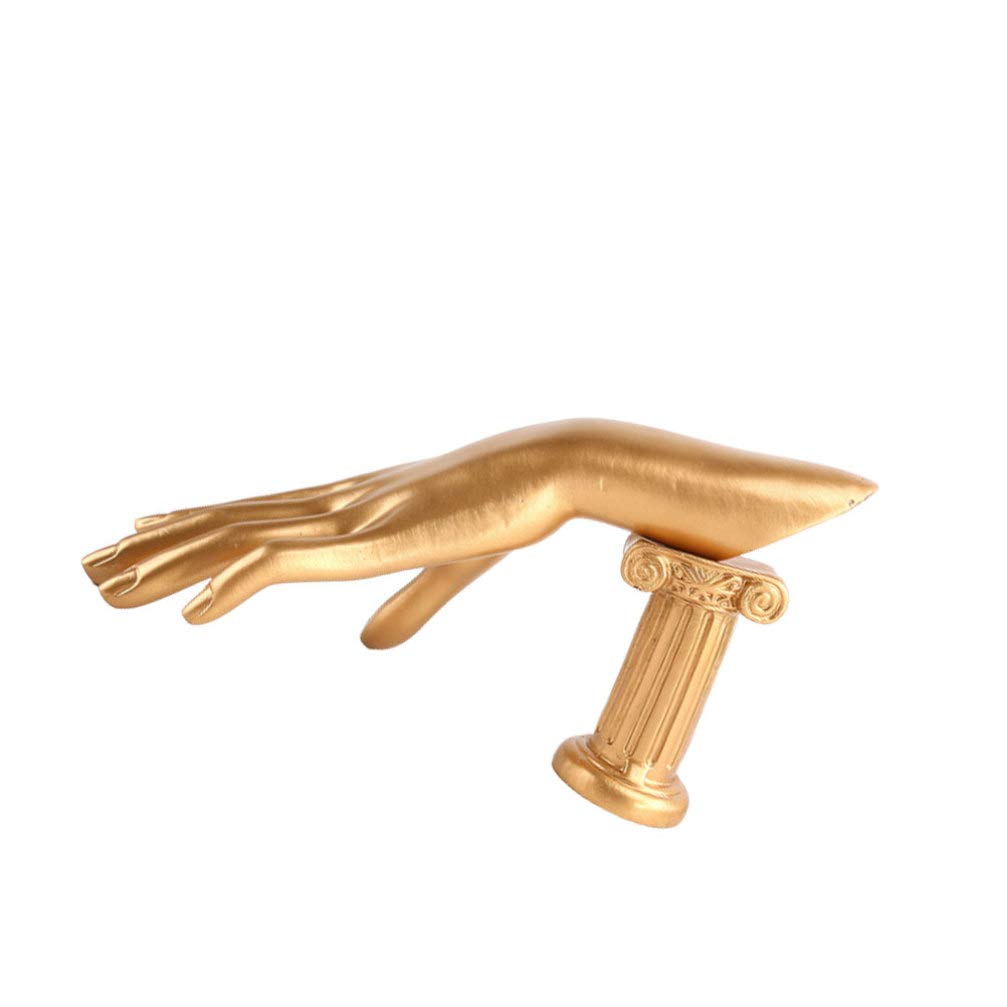 Hemobllo Jewelry Display Stand - Golden Resin Hand-Shaped Bracelet, Ring & Watch Holder for Jewelry Organization | Perfect for Boutique, Home Decor & Retail Store Displays