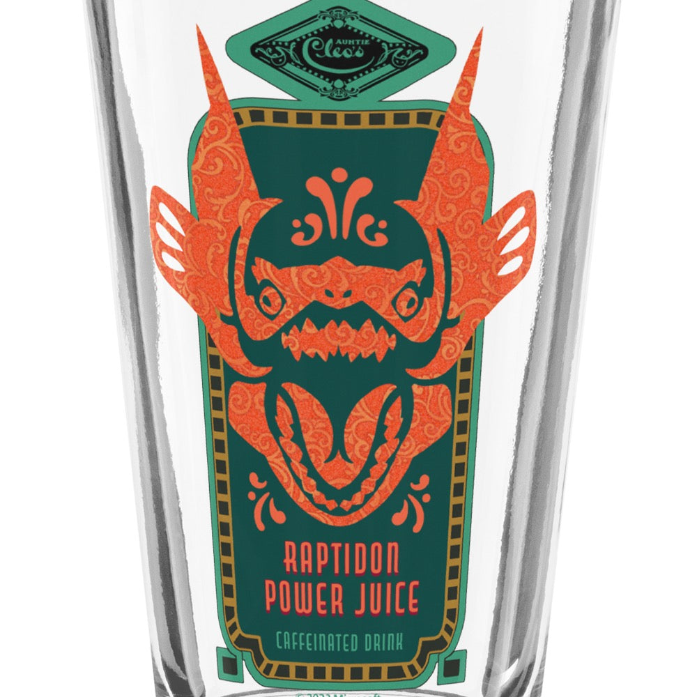 The Outer Worlds Raptidon Power Juice Pint Glass - Officially Licensed Video Game Merchandise - Perfect for Sci-Fi Fans & Collectors - Great for Gaming Nights, Cosplay, and Home Decor