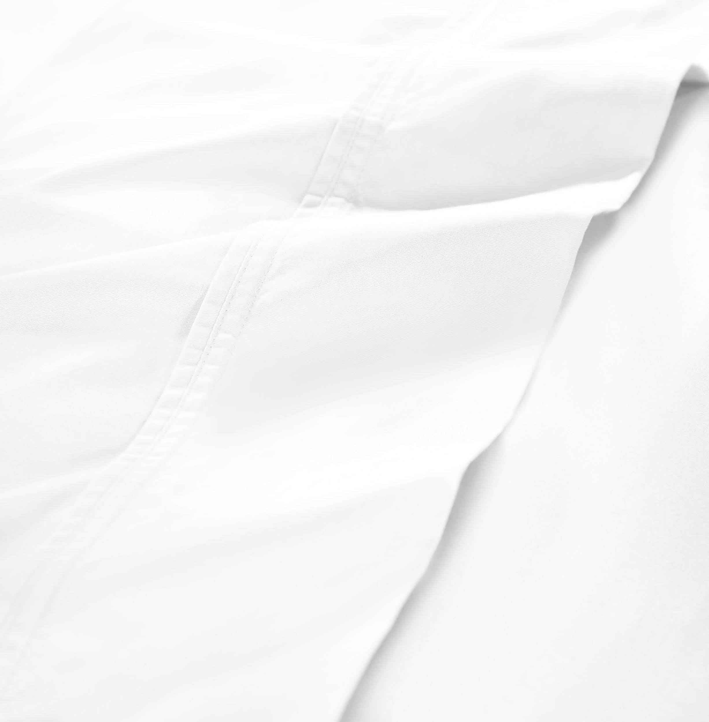 Gina Organic Cotton 300 Thread Count Percale Deep Pocket Bed Sheet Set - Queen Size, Breathable & Hypoallergenic for Comfortable Sleep - Perfect for Master Bedroom, Guest Room & Dorm Essentials