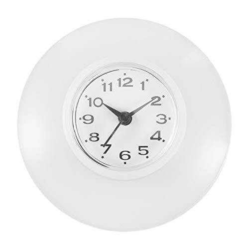 XLAHD Kids Alarm Clock - Creative Mini Waterproof Digital Clock with Suction Cup for Kitchen, Bathroom, Shower, Fridge (White) | Perfect for Bedrooms, Classrooms & Home Decor Gifts