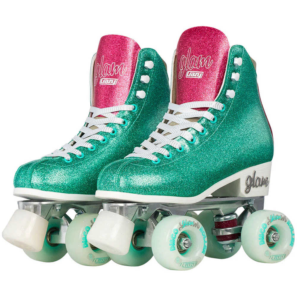 Crazy Disco Glam 21 Roller Skates for Women & Girls - Light Up Wheels, Adjustable Sizes - Perfect for Parties, Rinks & Outdoor Fun