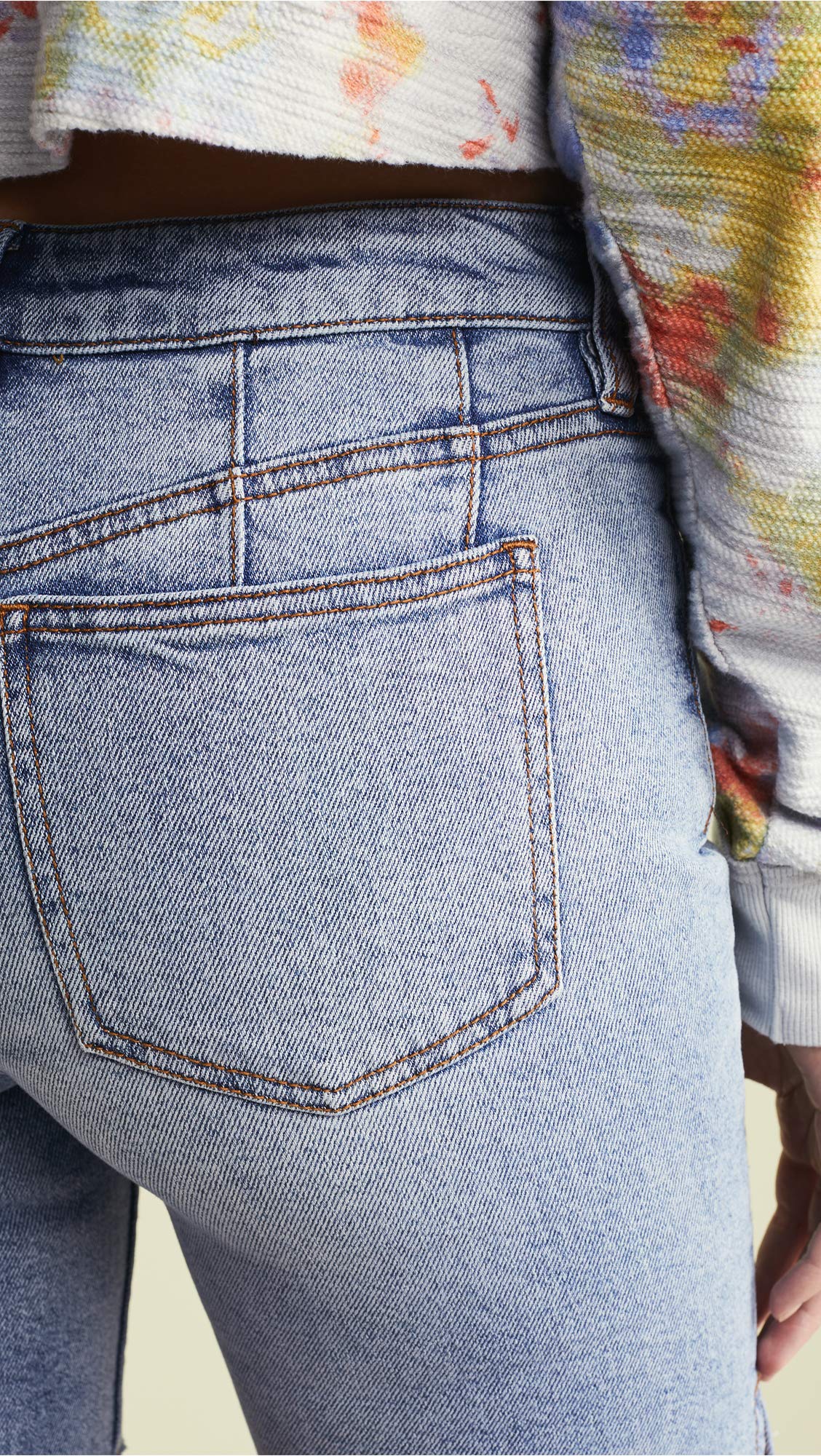 Free People Women's Avery Bermuda Shorts - Pacific Blue Wash, Size 27 | Casual Summer Shorts for Beach, Vacation & Everyday Wear