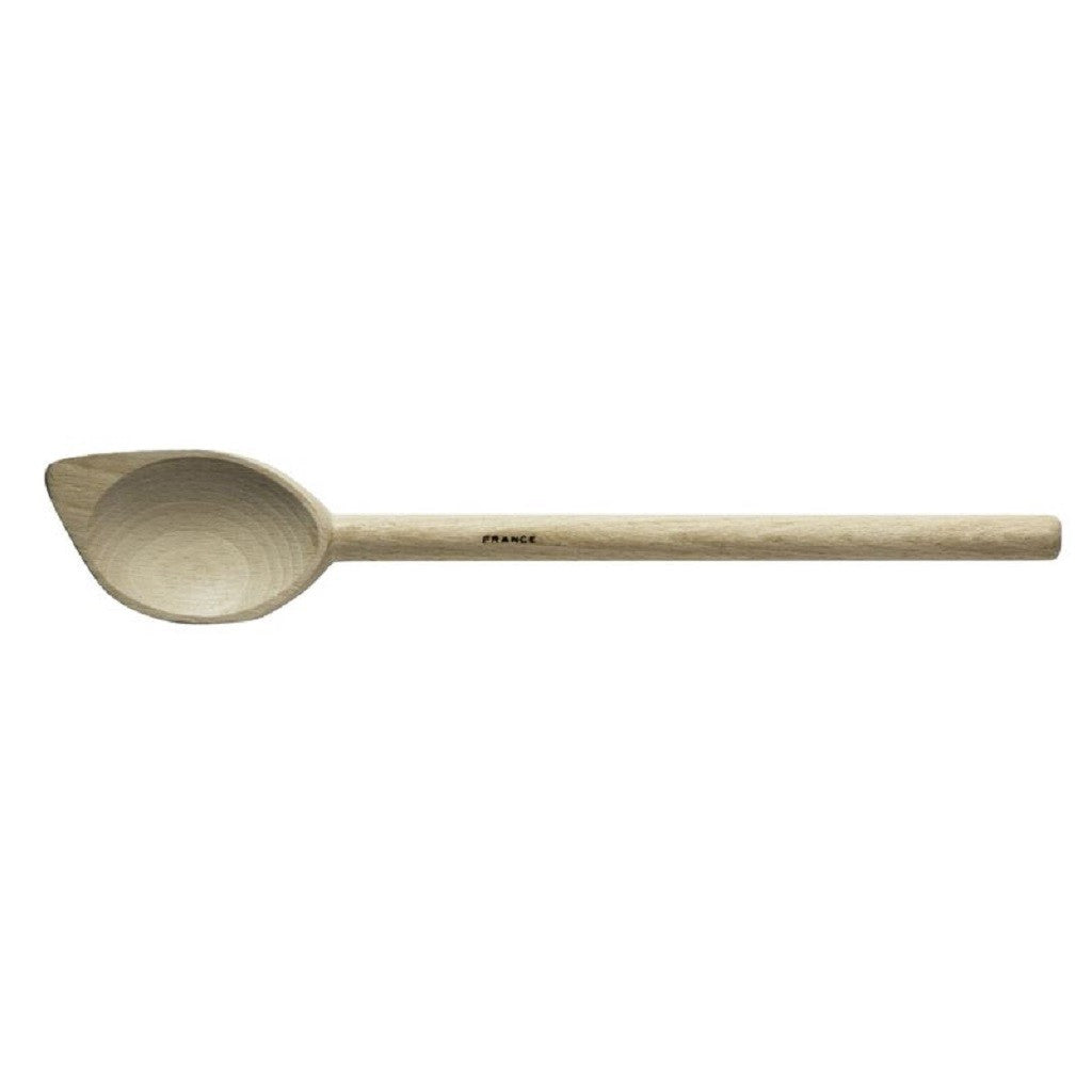 Avanti 12-Inch Wooden Cooking Spoon - Premium Beechwood Kitchen Utensil for Stirring, Mixing & Serving - Ideal for Soups, Sauces & Baking
