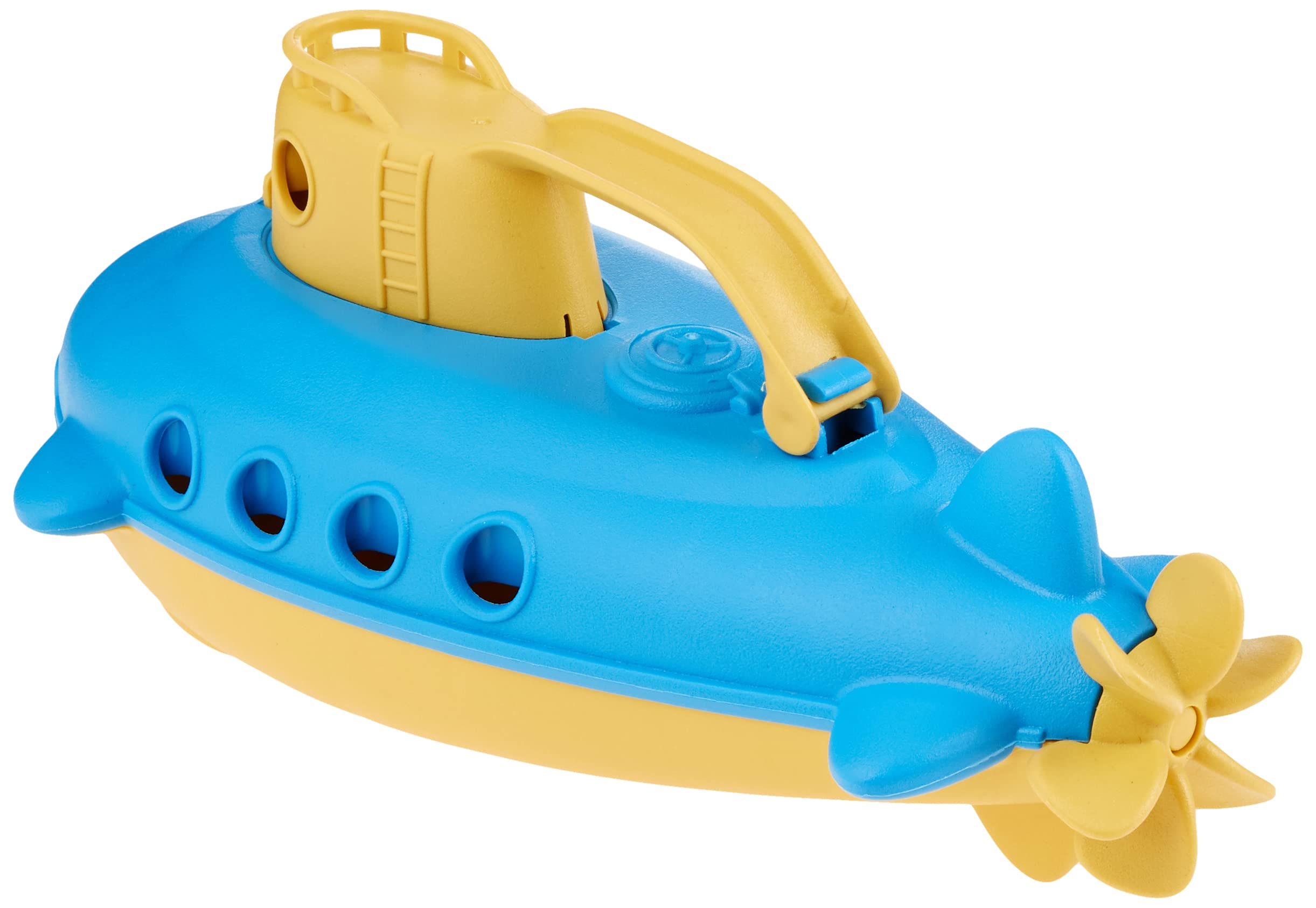 Green Toys Submarine Yellow - Eco-Friendly Bath Toy for Kids, Durable & Safe for Pool & Bathtub Play | Perfect for Toddlers & Preschoolers
