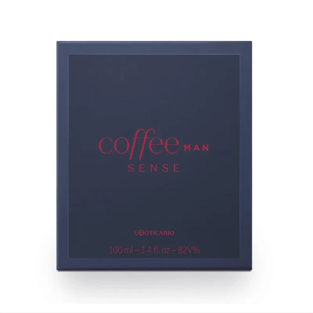 Boticario Coffee Man Sense Deodorant Cologne for Men - 3.4oz/100ml - Long-Lasting Fragrance for Day & Night Use - Perfect for Work, Gym & Date Night