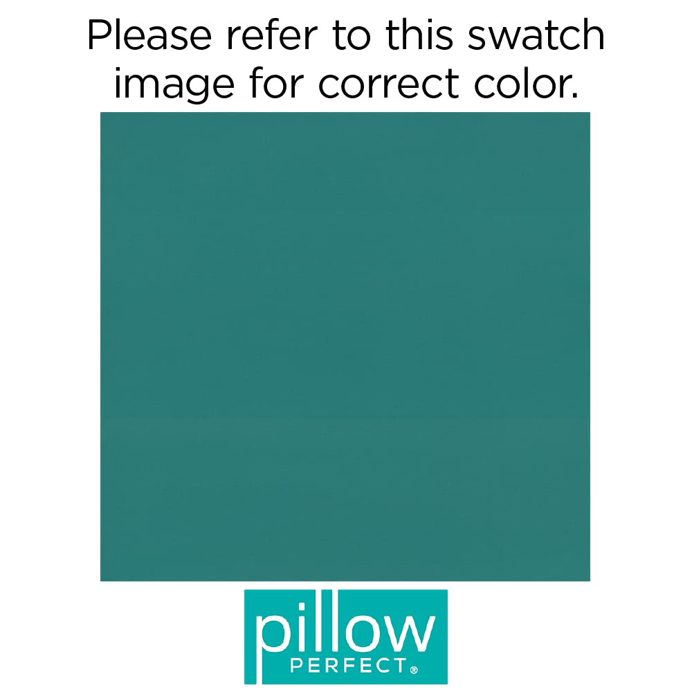 Premium Colefax Aquamarine Round Corner Seat Cushions - 18.5