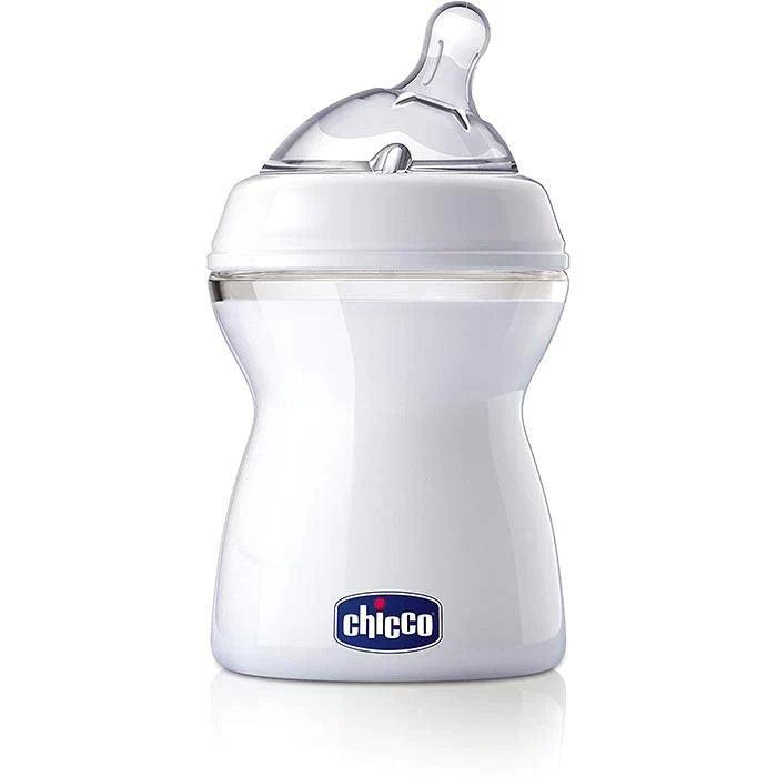 Chicco NaturalFit Baby Bottle - 8oz/250ml, BPA-Free, Anti-Colic, Easy Grip (1 Pack) - Perfect for Newborns, Infants & Toddlers at Home or On-the-Go