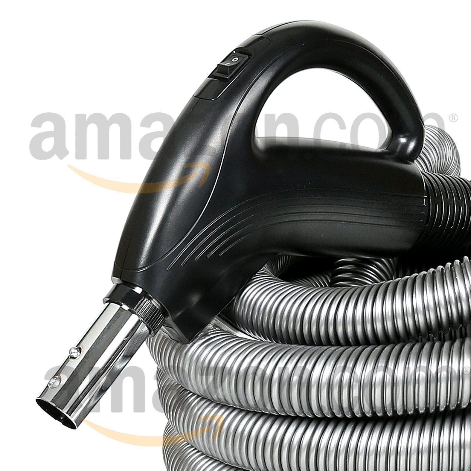 30ft Deluxe Air Attachment Kit with TurboCat Central Vacuum Brush - Powerful Cleaning for Carpets, Upholstery & Hard Floors - Perfect for Home, Office & Car Detailing
