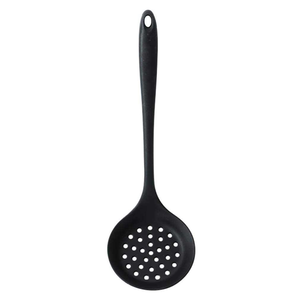 Premium Food-Grade Silicone Cooking Utensils Set - Heat Resistant Slotted Spoon, Pasta Fork & Drainer for Sauteing, Serving Pasta, Draining Vegetables - Ideal for Kitchen, Camping & Outdoor Cooking