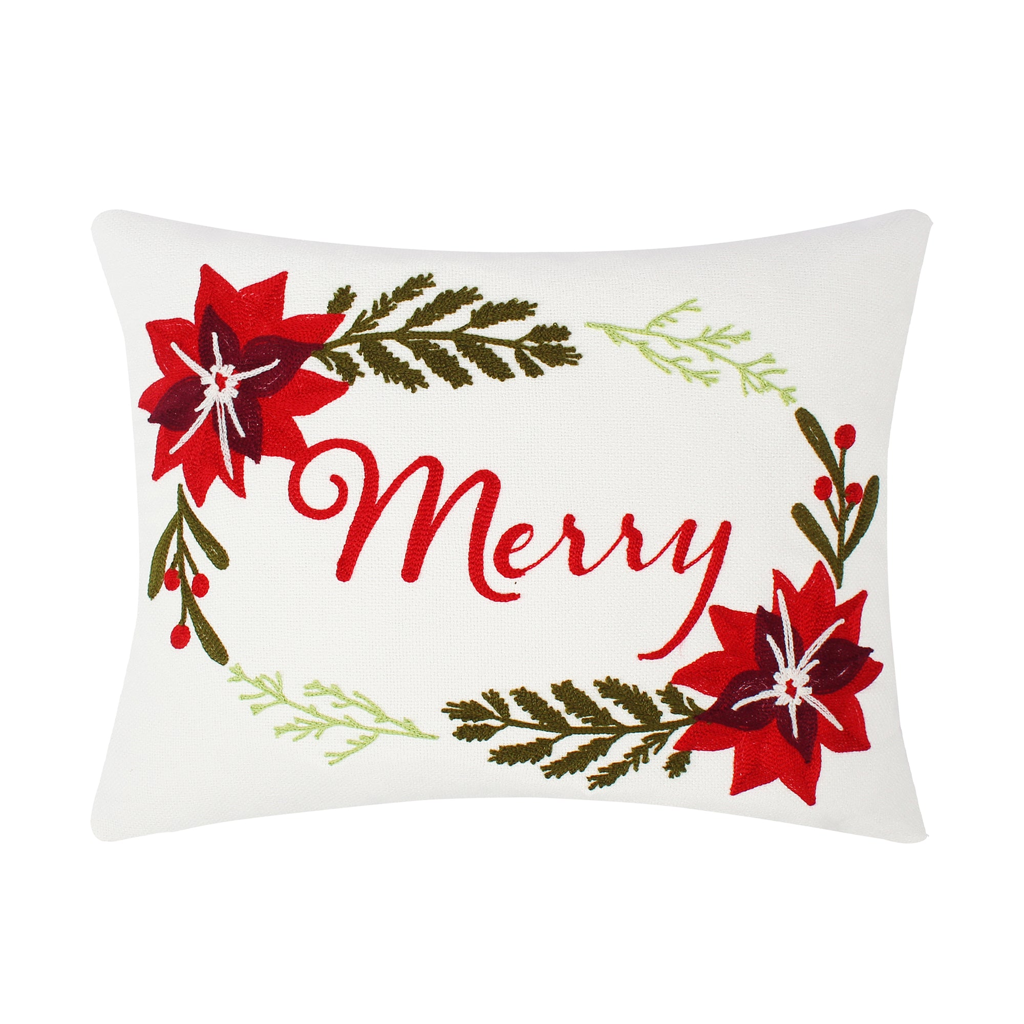 Jingle Bells Christmas Holiday Decorative Throw Pillow Cover - Perfect for Sofa, Bed, Couch & Home Decor