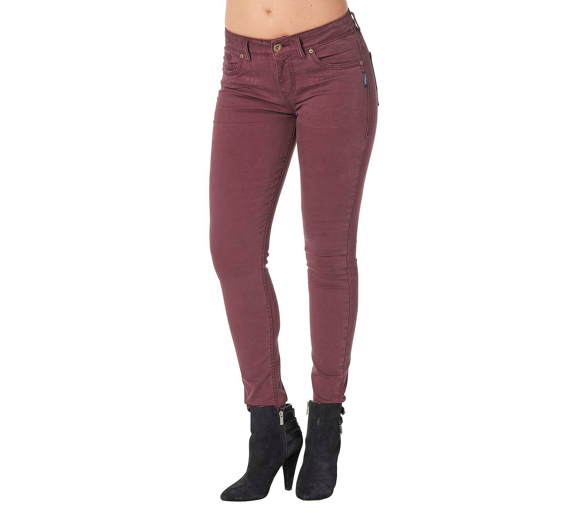 Silver Jeans Co. Women's Suki Mid Rise Skinny Jeans - Classic Stretch Denim Pants for Everyday Wear | Perfect for Work, Casual Outings & Date Nights