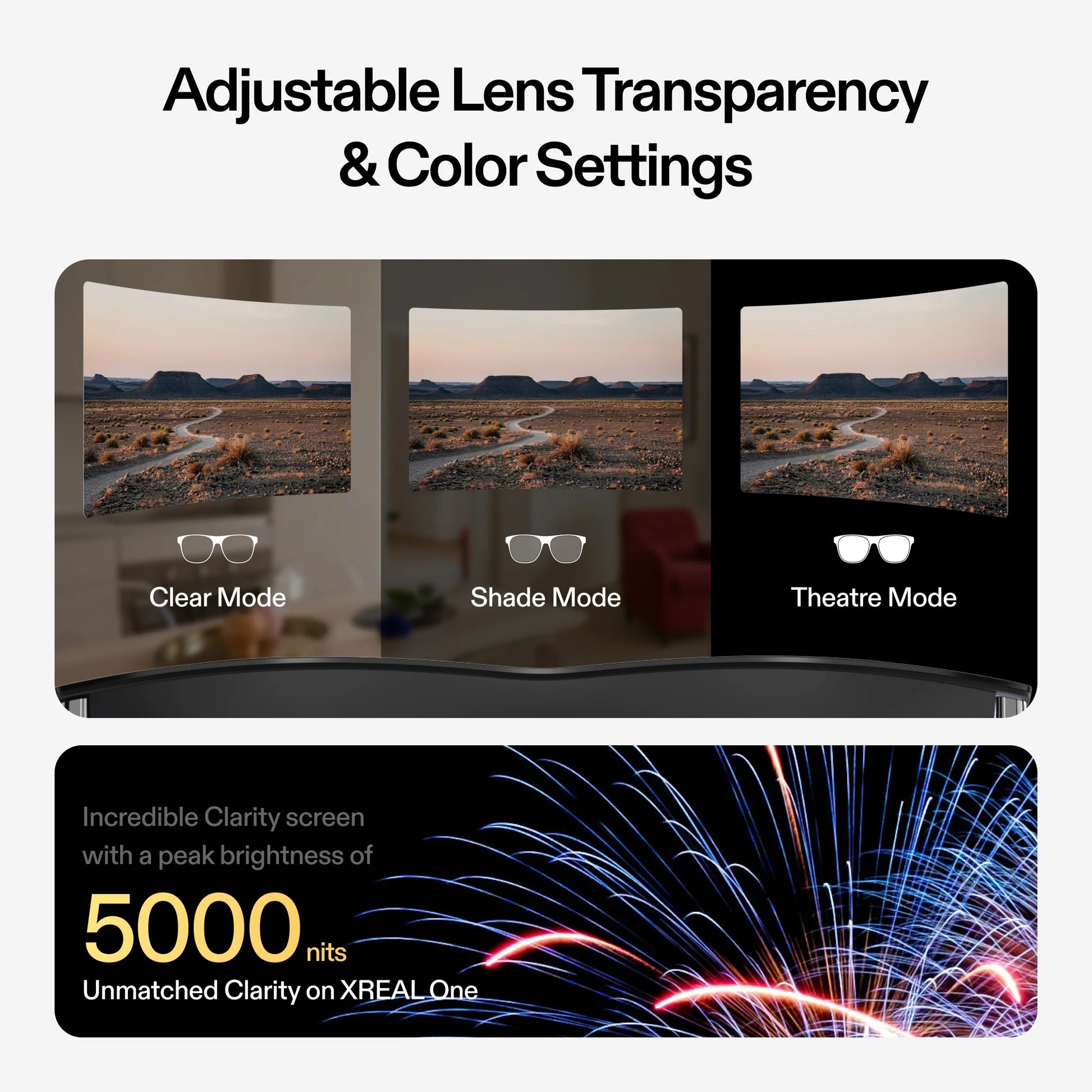 Xreal One AR Smart Glasses - Lightweight Augmented Reality Glasses for Gaming, Movies & Productivity | Perfect for Home Entertainment, Work & Outdoor Activities