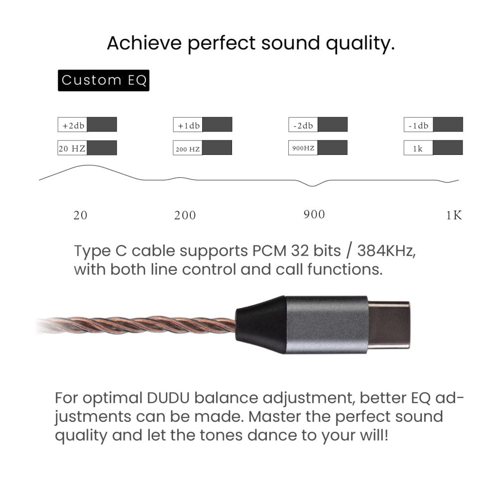 TinHiFi DUDU 13mm Planar Magnetic Driver HiFi In-Ear Earphones with Detachable Cable - Perfect for Audiophiles, Studio Monitoring & Travel