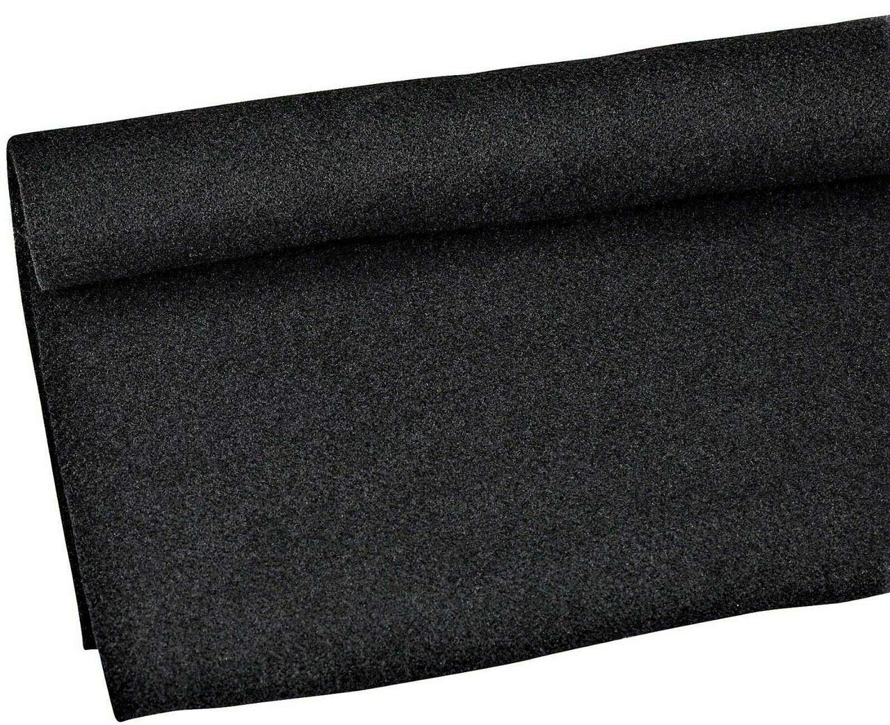 MR DJ C15BK 15-Foot x 4-Foot Black Carpet for Speakers, Subwoofer Boxes, RV, Boat, Marine, Truck & Car Trunk Liners – Durable PA DJ Speaker & Upholstery Liner Carpet for Home Audio, Vehicle Customization & Marine Applications