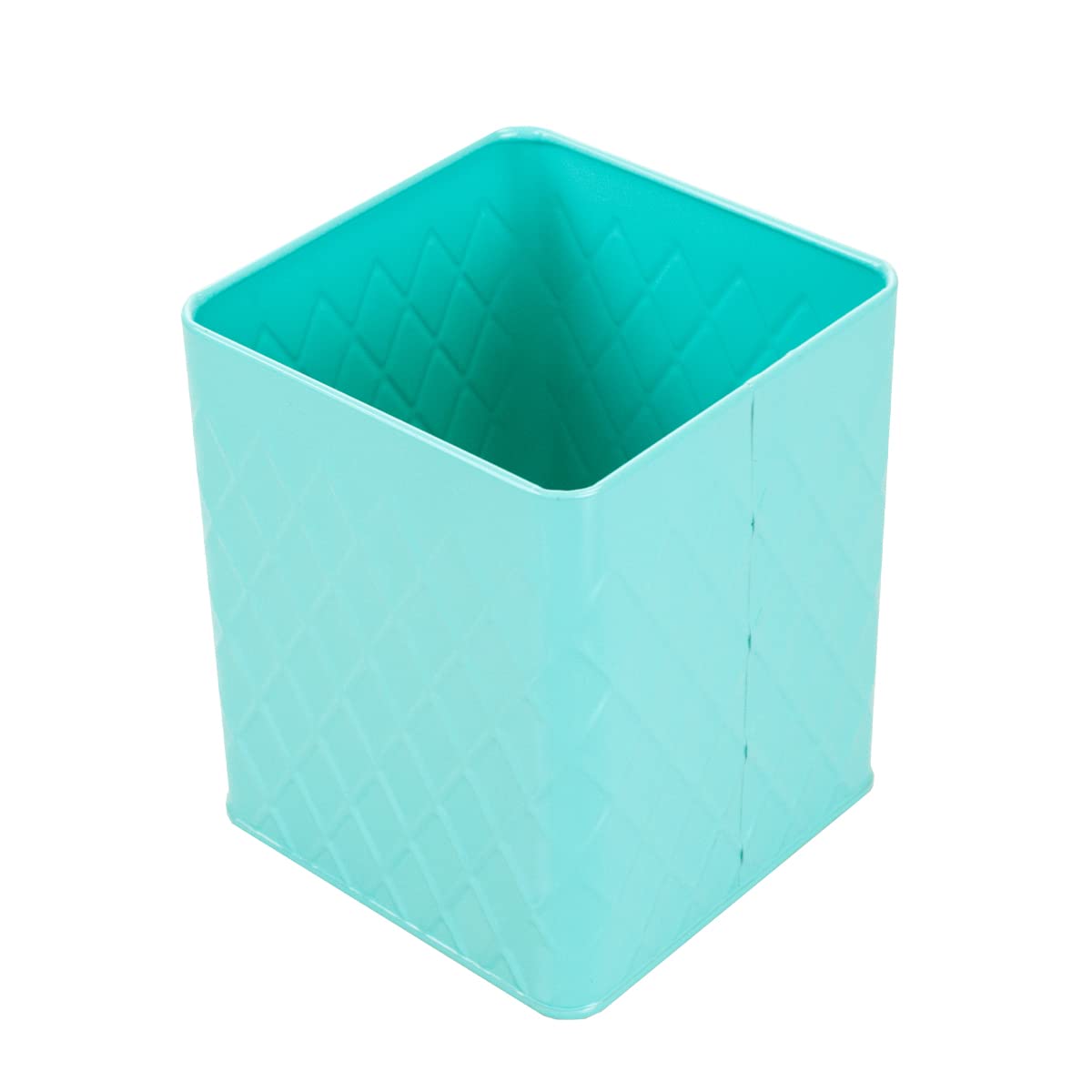 Home Basics Tin Kitchen Food Storage Canister Set - Airtight Utensil Holder for Pantry Organization (Turquoise) | Perfect for Baking Supplies, Coffee, Tea & Spices Storage
