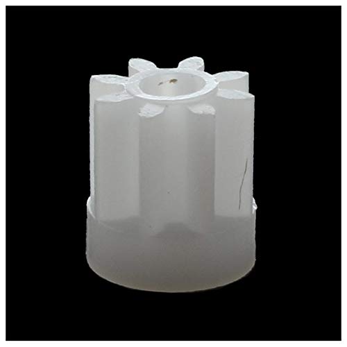 30Pcs 0.5 Modulus 8 Teeth Plastic Gear Cogs for 2mm Toy Car Motor Shaft - Perfect for RC Cars, DIY Robotics, and Model Engineering Projects