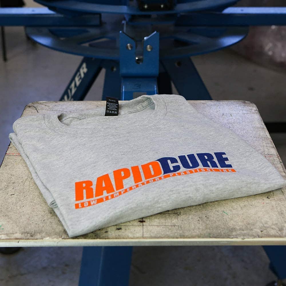 Rapid Cure® Navy Screen Printing Ink (5 Gallon - 640oz) - Fast-Drying Plastisol Ink for Fabric Printing | High-Quality USA Made Screen Print Supplies | Perfect for T-Shirts, Hoodies & DIY Projects