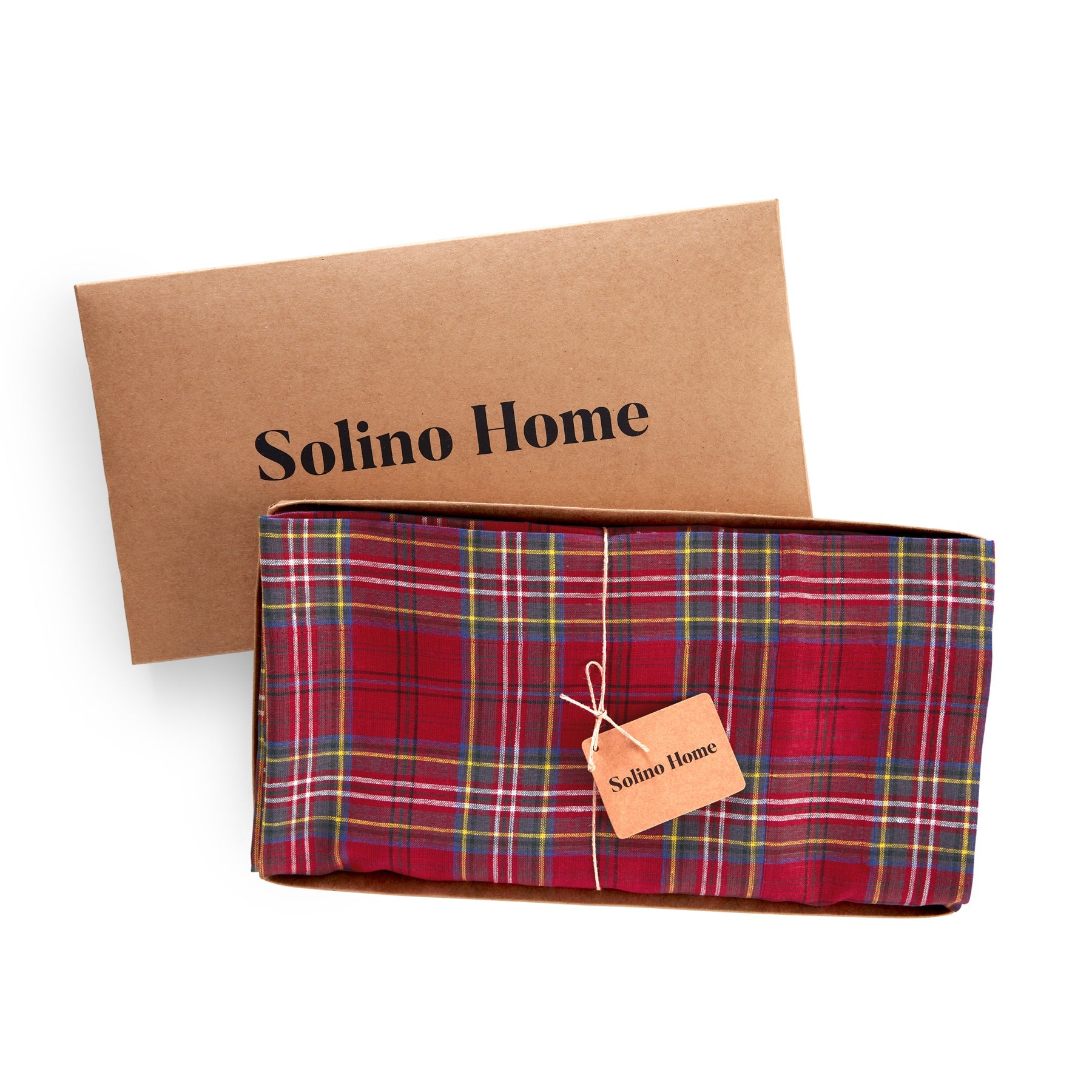 Classic Tartan Plaid Tablecloth - Premium Cotton Fabric, Waterproof & Wrinkle-Resistant - Perfect for Dining Tables, Picnics, and Holiday Decorations
