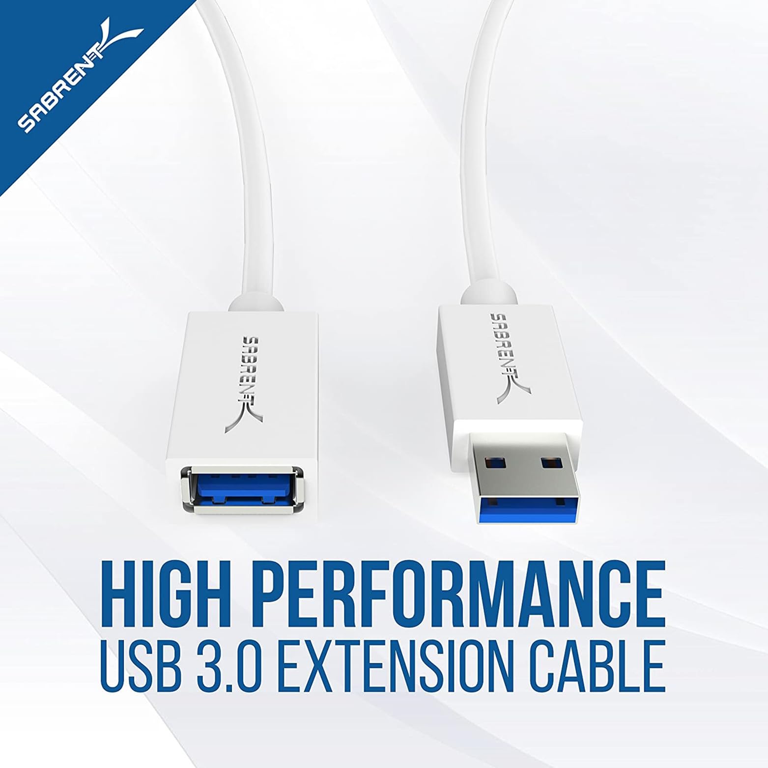 Sabrent 1.8m USB 3.2 Extension Cable - A to Female 5Gbps for PC, Printer, PS5 & Hard Drives