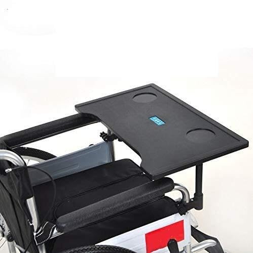 Universal Wheelchair Tray with Cup Holder - Removable Lap Desk for Eating, Reading & Resting | Mobility Aid Table for Wheelchairs | Perfect for Meals, Work & Leisure Activities (Black)