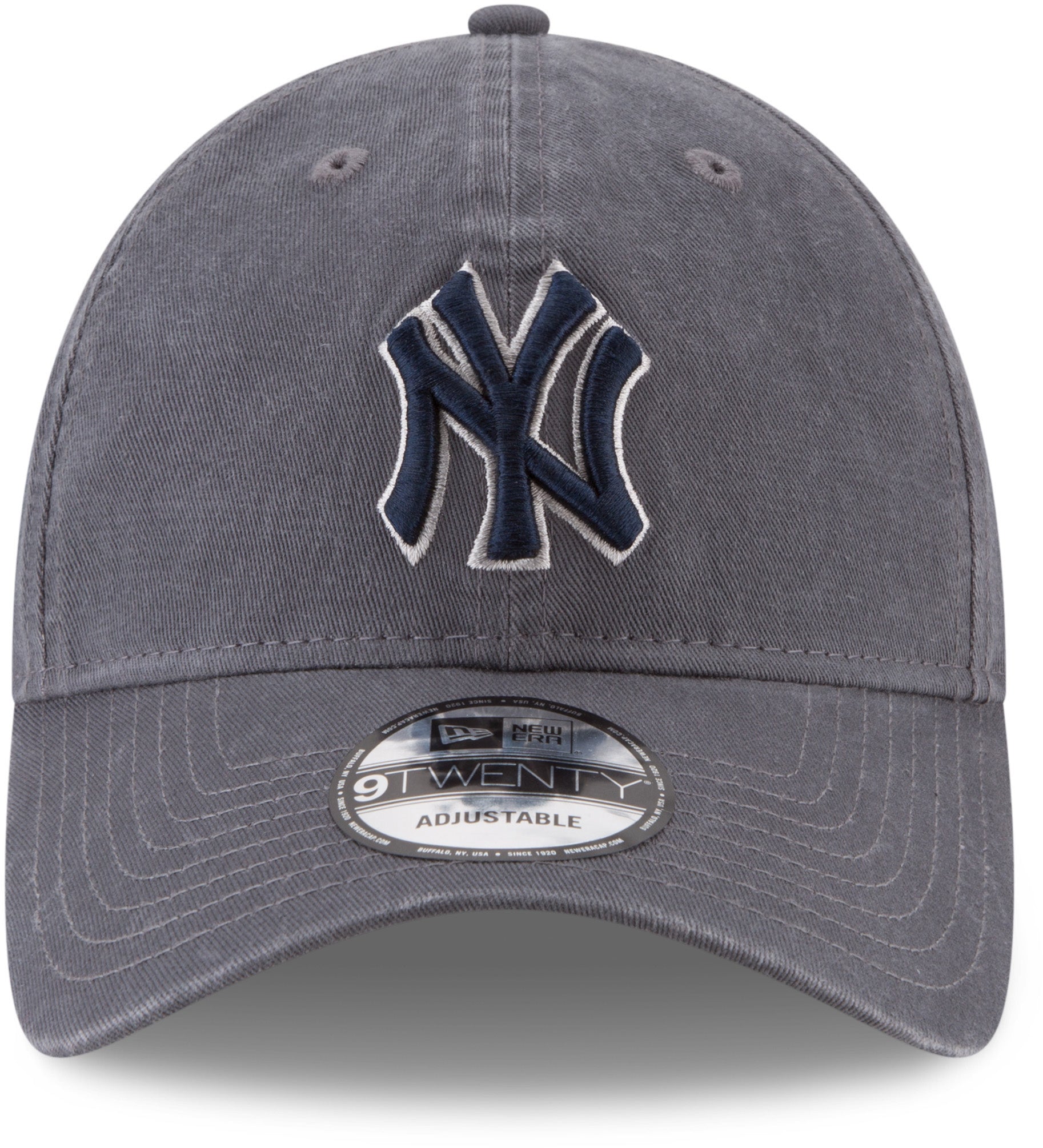 New York Yankees New Era 9Twenty MLB Core Classic Graphite Baseball Cap for Men - Adjustable Snapback Hat for Sports Fans & Casual Wear