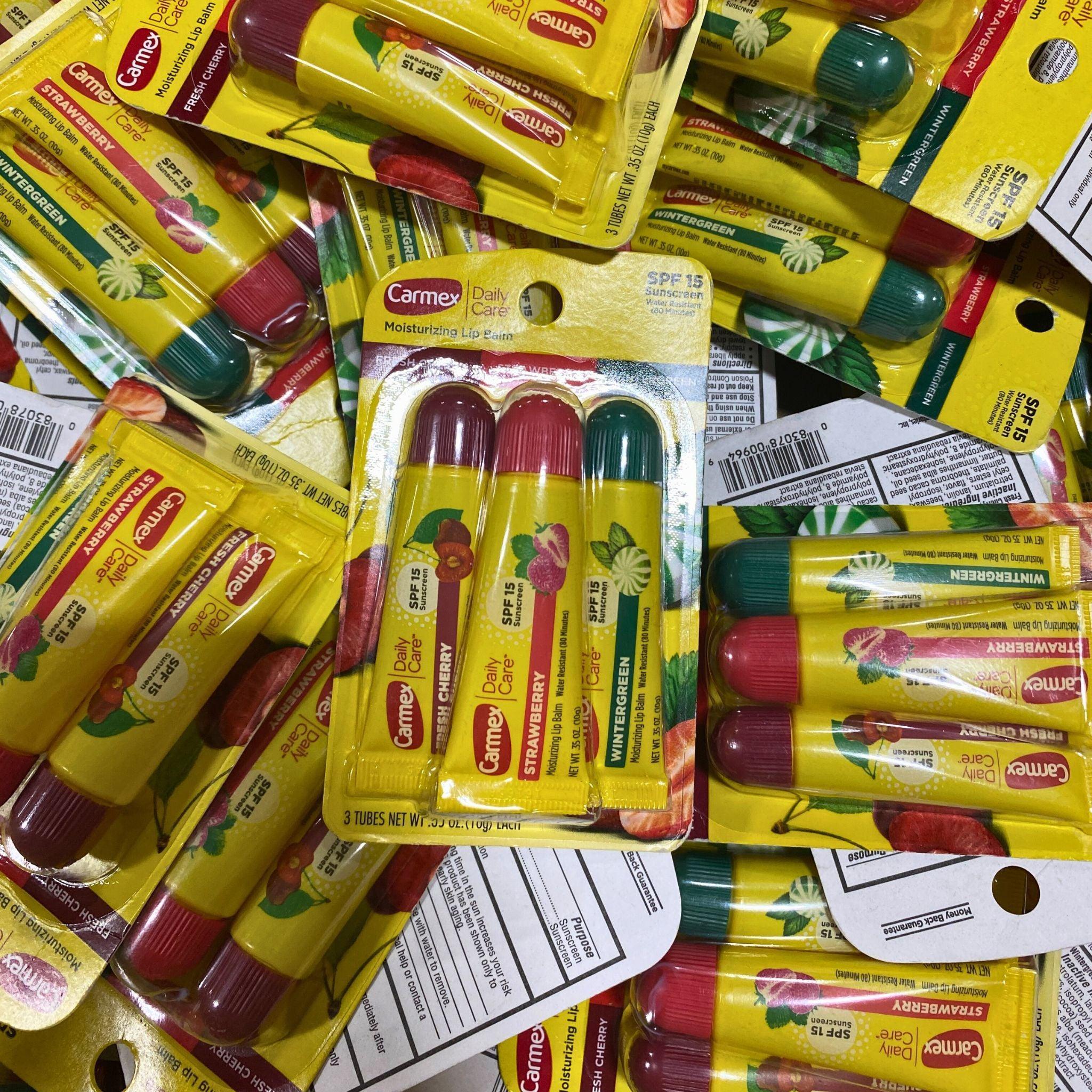 Carmex Daily Care Moisturizing Lip Balm SPF 15 - 40 Pack | Hydrating & Sun Protection for Dry, Chapped Lips | Perfect for Outdoor Activities, Travel & Winter Care