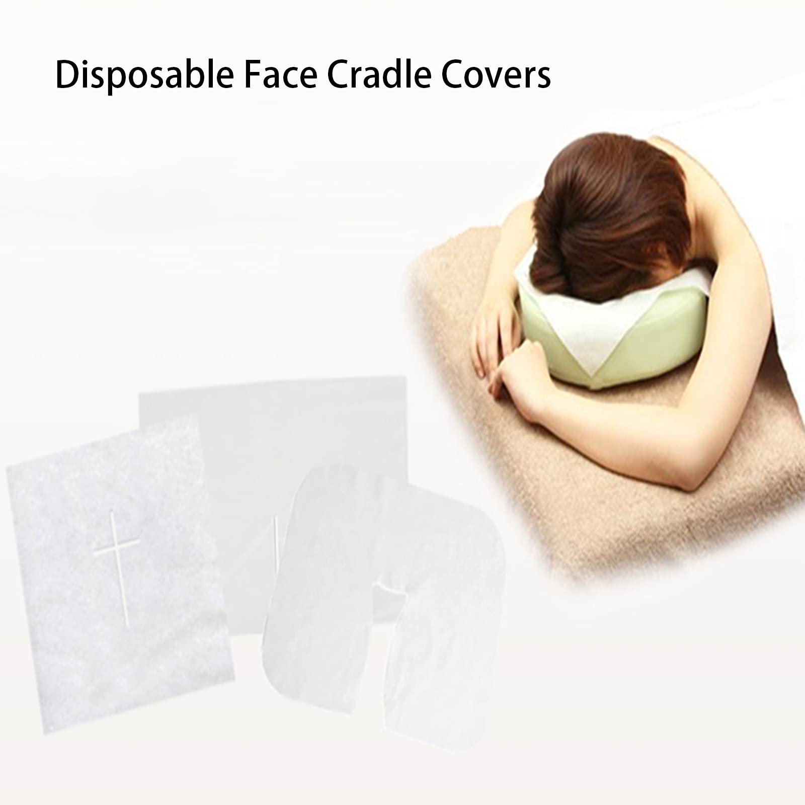Elitzia 200pcs Disposable Face Pillow Covers - Ultra Soft I-Shaped Hole Design for Massage Tables & Chairs - Hygienic & Convenient Spa & Salon Essentials (ET1931) - Perfect for Facial Treatments, Massage Therapy & Salon Hygiene Maintenance