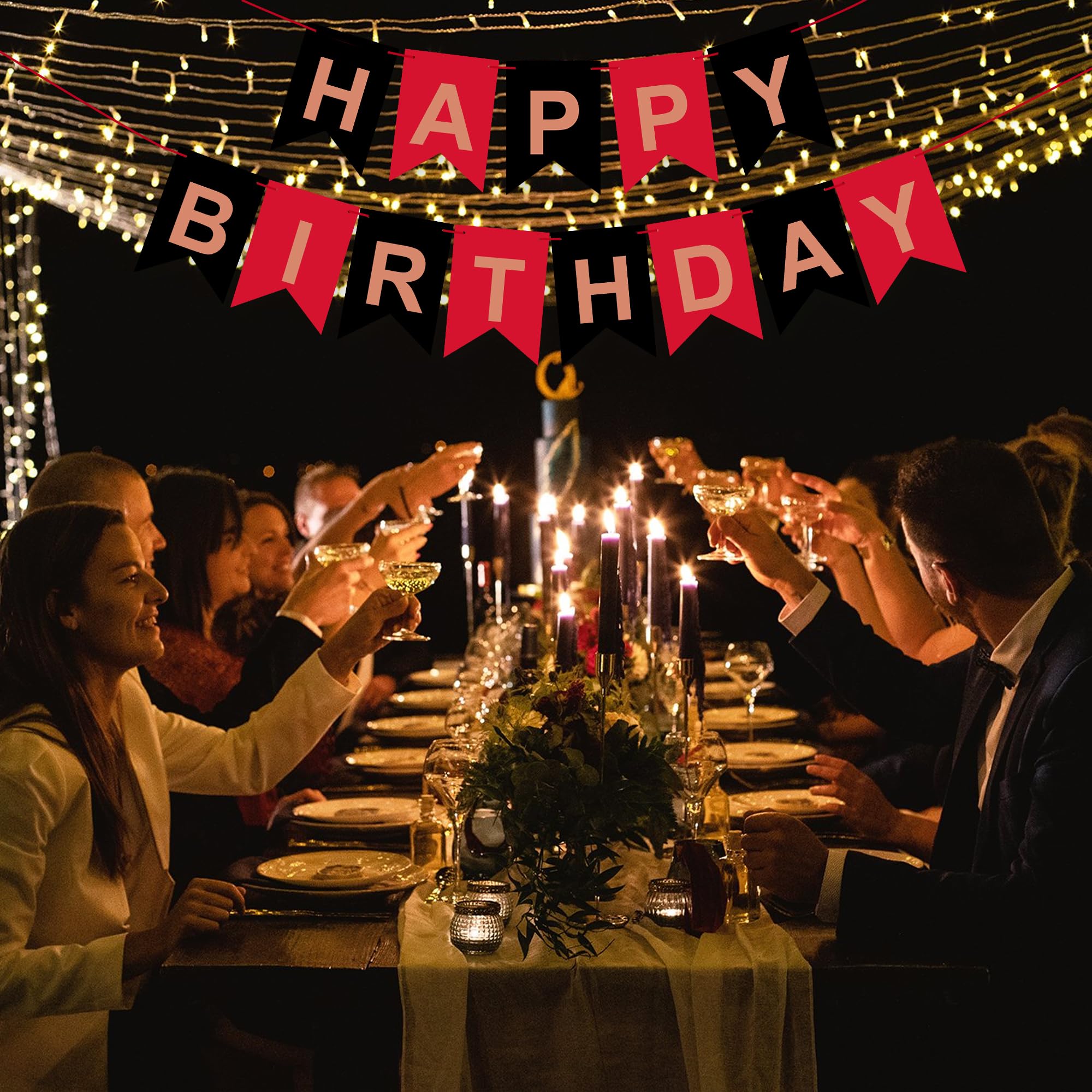 Happy Birthday Banner & Sign - Party Decorations for Women & Men | Perfect for Indoor & Outdoor Birthday Celebrations, Home Decor, and Special Events