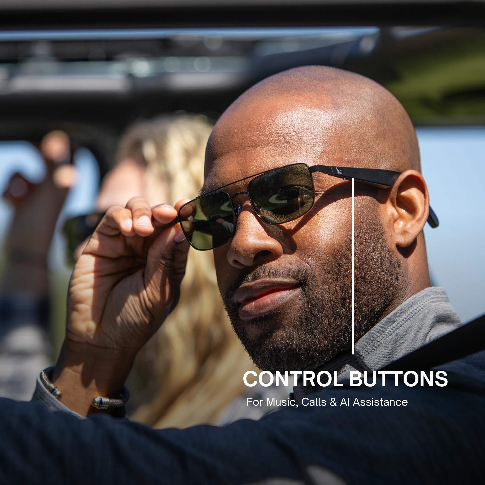 Eddie Bauer Bluetooth Smart Glasses for Men - Polarized UV400 Lenses with Open Ear Speakers & Microphone - Hands-Free Calling & Music - Perfect for Driving, Running, and Outdoor Activities