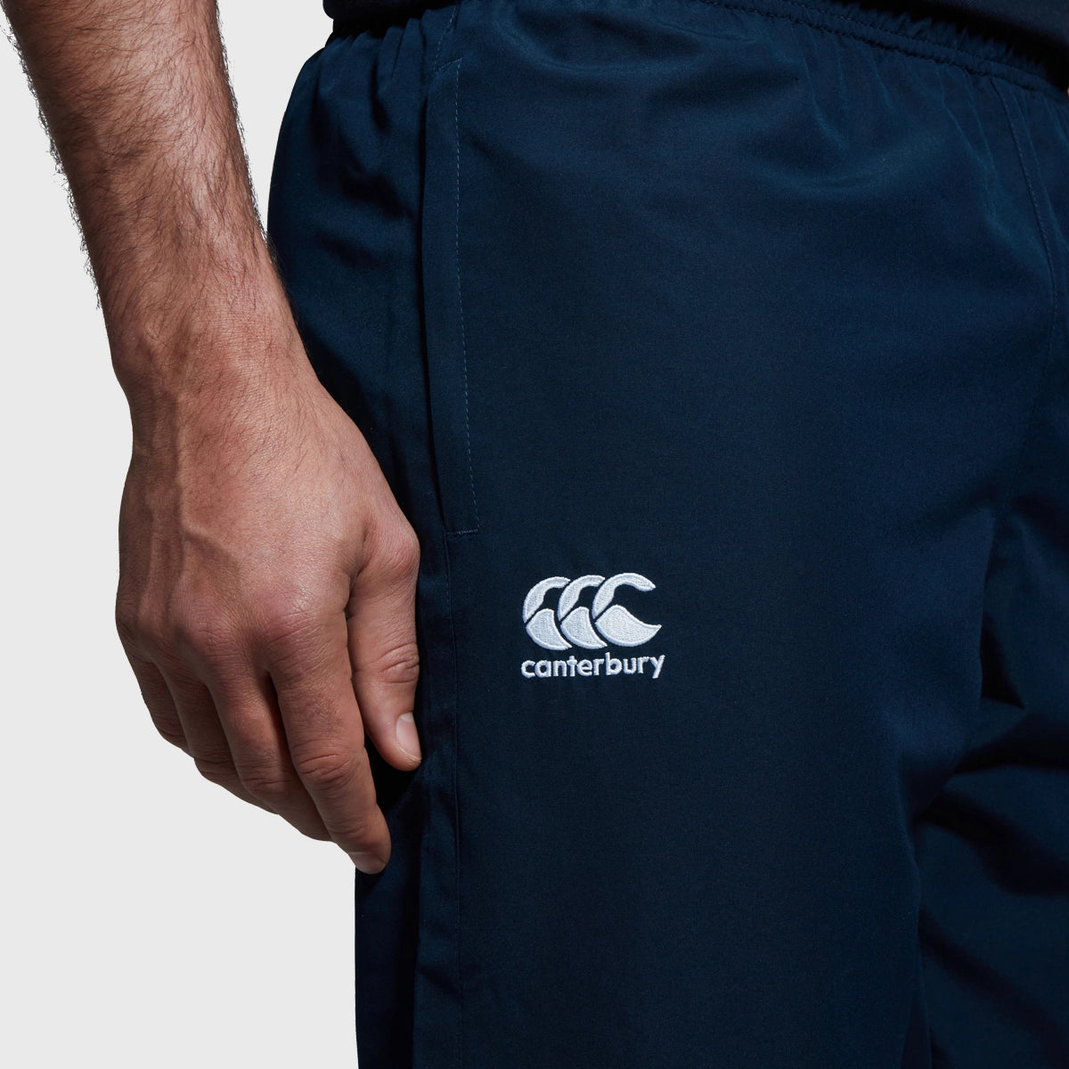 Canterbury Men's Cuffed Tapered Club Track Pants - Navy Blue Athletic Joggers for Running, Gym & Casual Wear