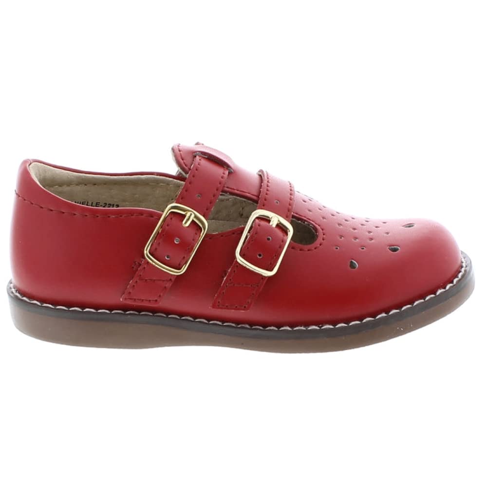 FOOTMATES Baby Girls' Danielle 3 Mary Jane Flats - Comfortable Infant/Toddler/Little Kid Shoes for School, Play & Special Occasions