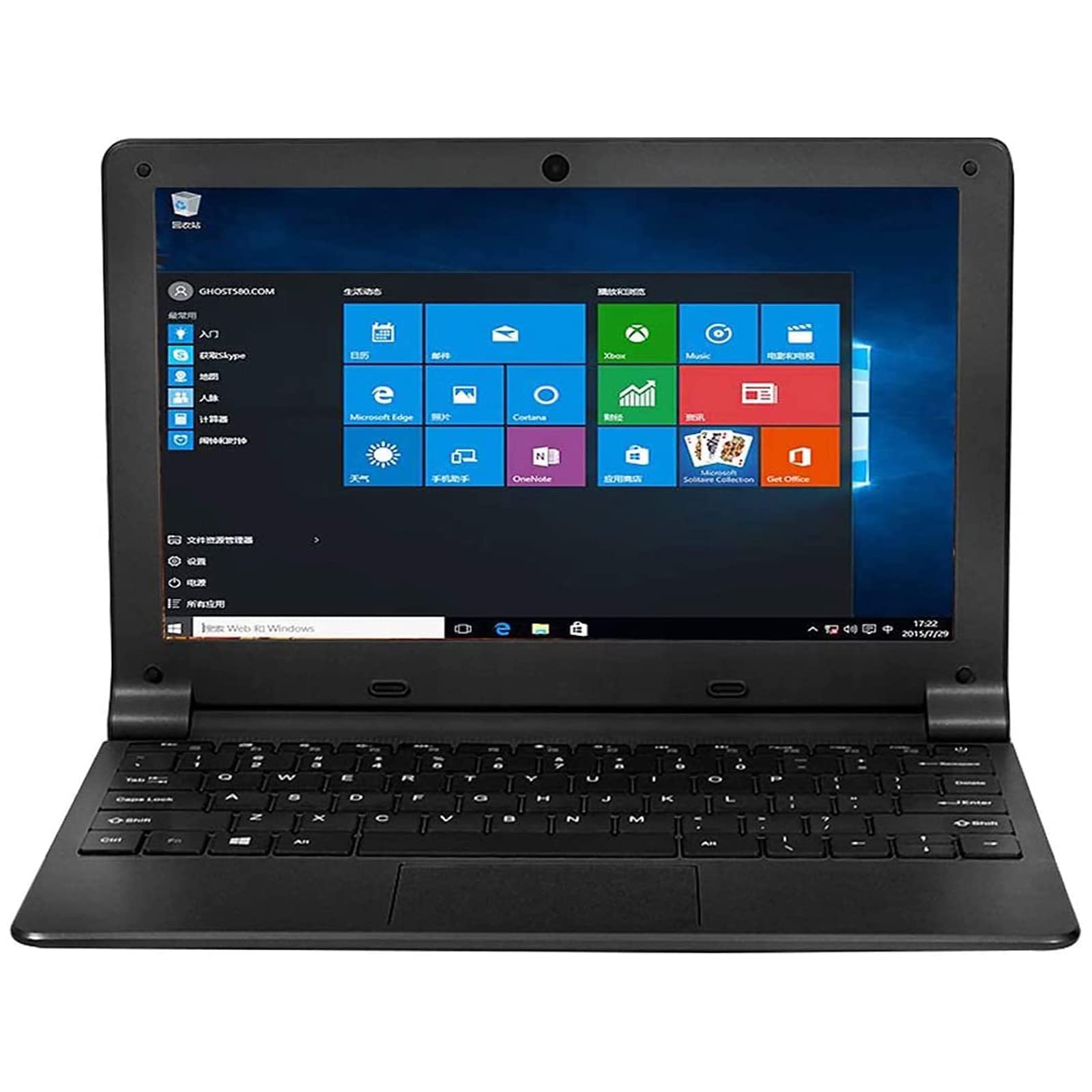 iSTYLE 10.1 Inch Windows 10 Ultra Thin Laptop - Intel Quad Core, 2GB RAM, 32GB Storage, Expandable to 1TB, USB 3.0, WiFi, HDMI, Bluetooth | Portable Netbook for Students, Business Travel & Home Office (Black)