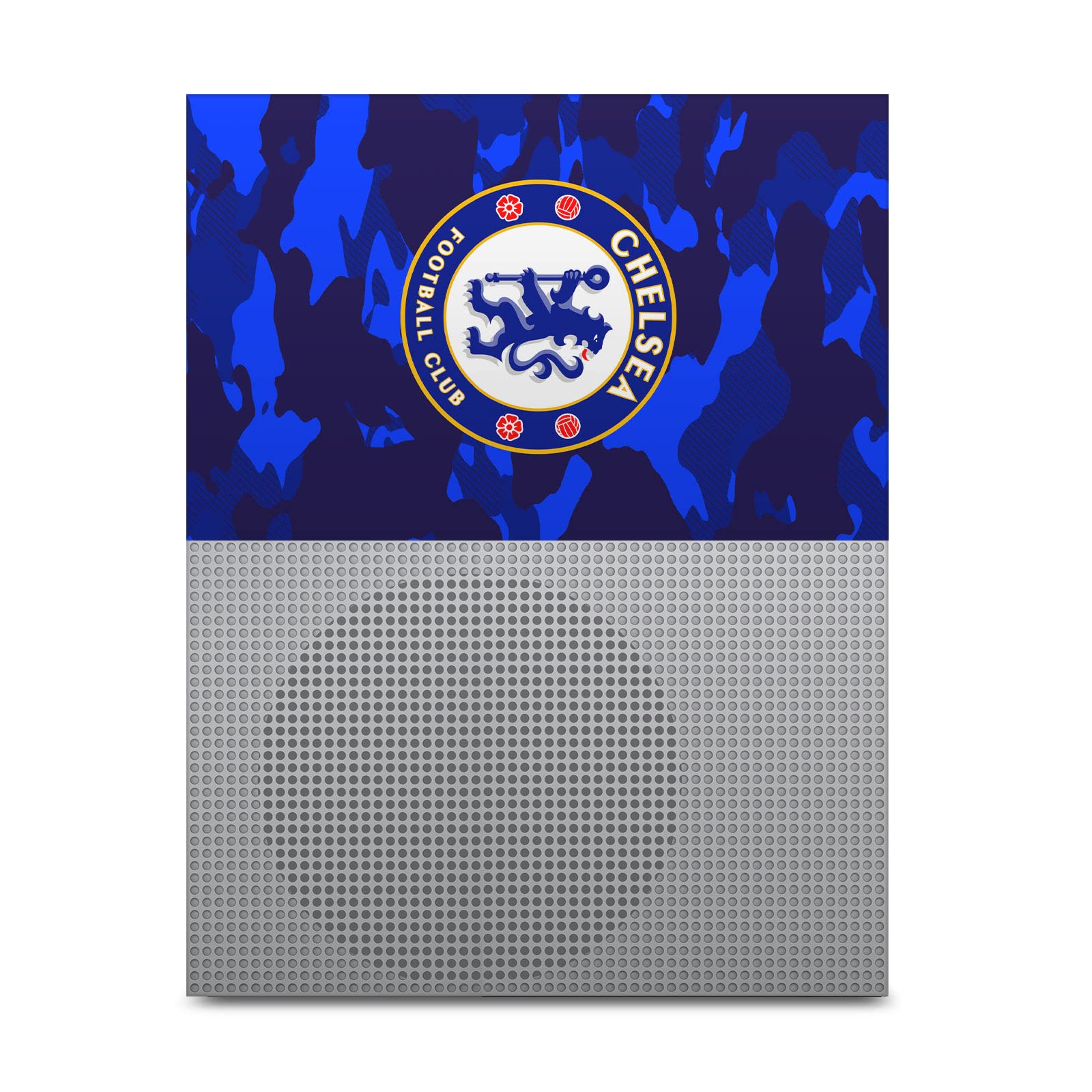 Official Chelsea FC Camouflage Vinyl Skin Sticker Bundle for Xbox One S Console & Controller - Gaming Accessories for Football Fans, Perfect for Game Nights & Decor