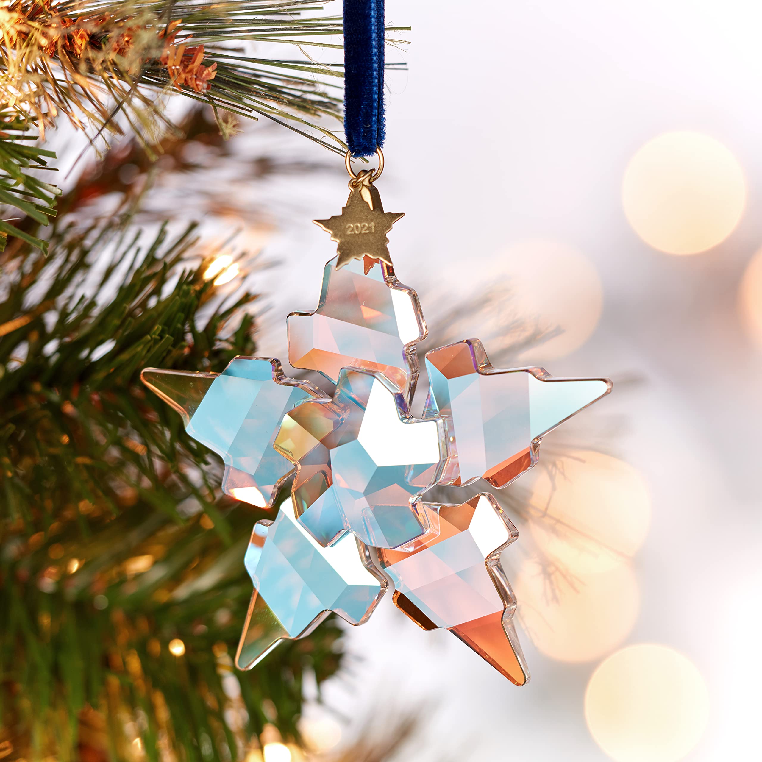 Swarovski 30th Anniversary Limited Edition Holiday Ornament with Clear Crystals - Perfect for Christmas Tree Decorations & Festive Home Decor