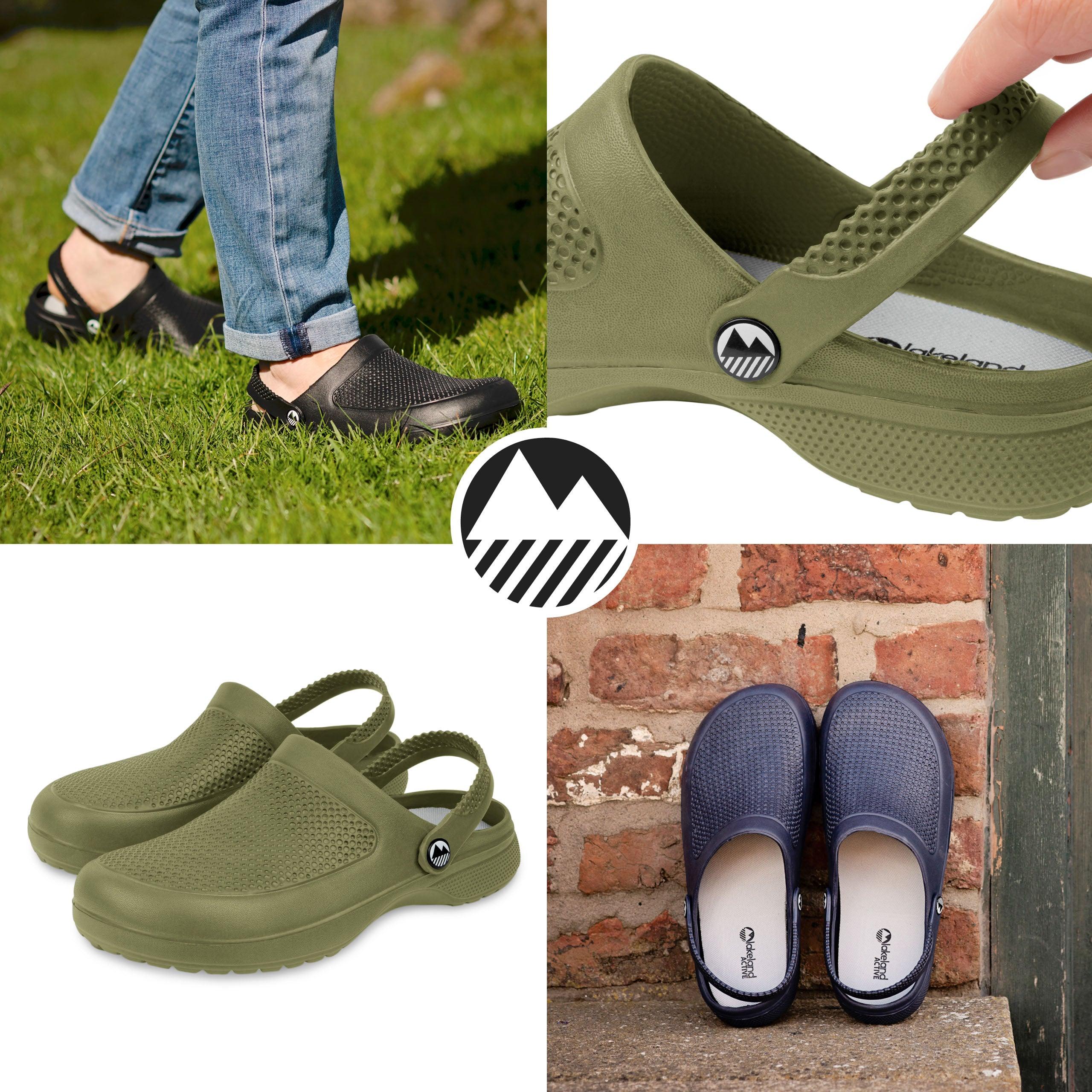 Men's Textured Garden Clogs - Comfortable Slip-Resistant Outdoor Shoes for Gardening, Yard Work & Beach Wear