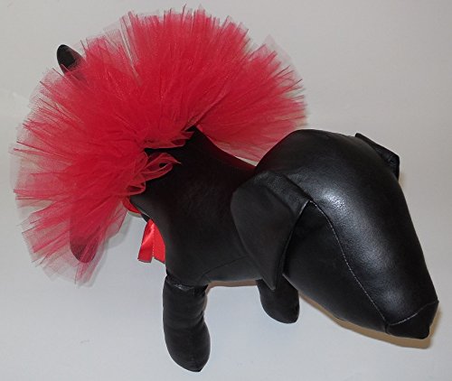 Handmade Red Tulle Dog Tutu - Premium Pet Skirt for Medium Dogs | Perfect for Birthday Parties, Photo Shoots & Costume Events