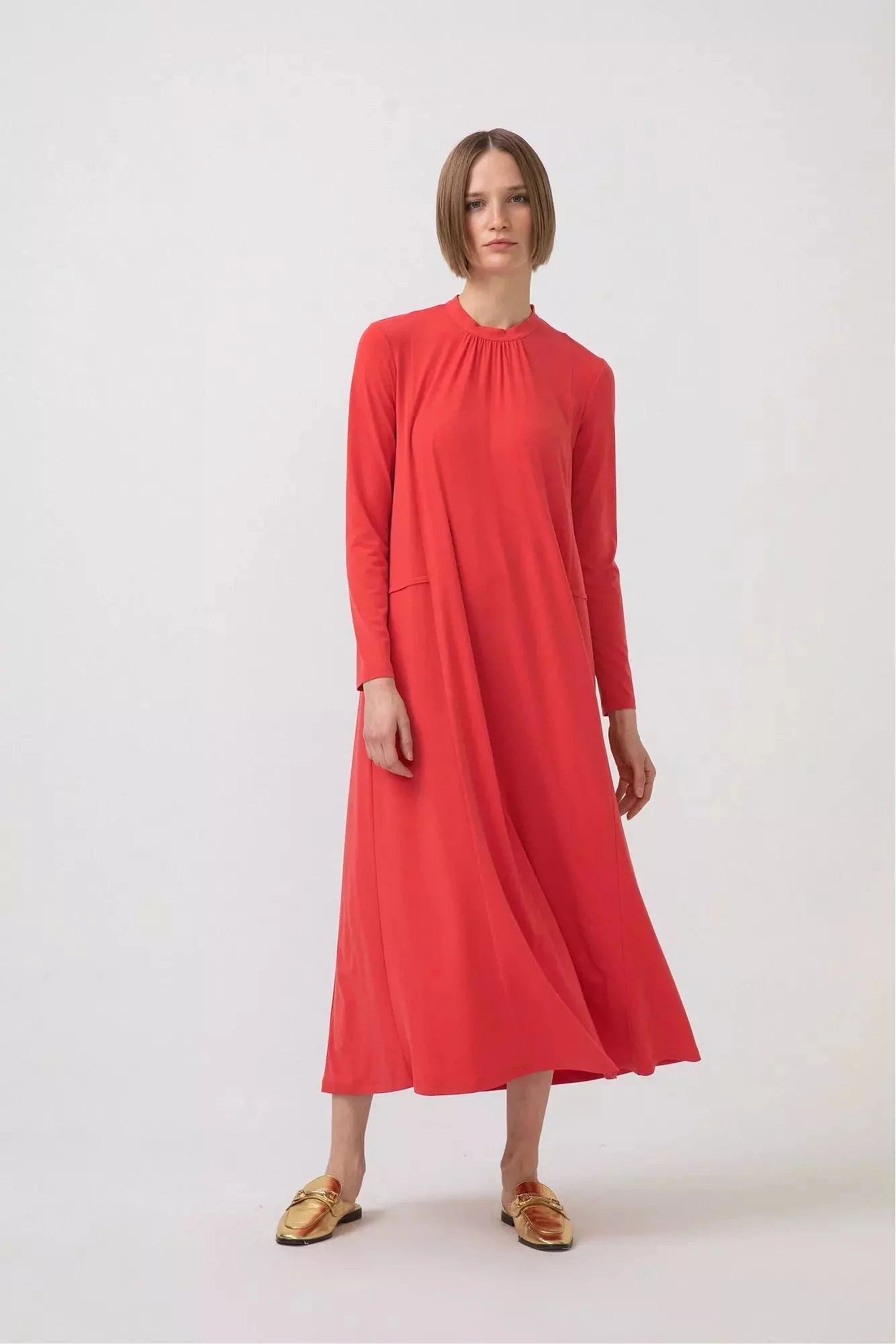 Premium Quality Jersey Dress for Women - Soft & Comfortable Casual Wear - Perfect for Everyday Outfits, Work, and Weekend Outings