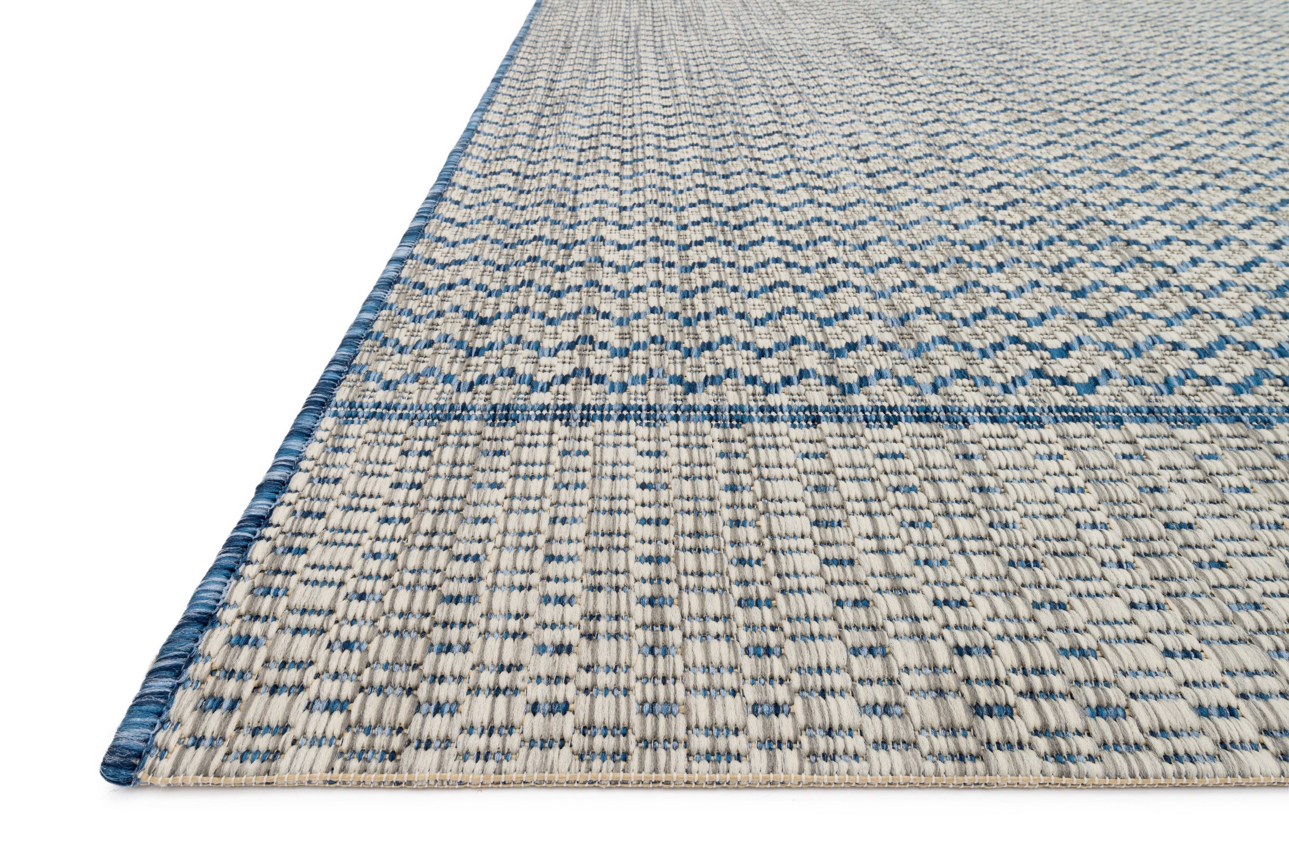 Loloi Isle Rug - Soft & Durable Grey Blue Area Rug for Living Room, Bedroom & Home Decor | Machine Washable & Non-Slip Backing