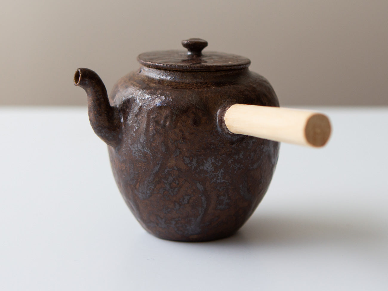 Premium Mini Kyusu Teapot - Authentic Japanese Pear Ash Hachiya Clay Teapot for Sencha & Green Tea | Perfect for Home, Office & Tea Ceremony Use