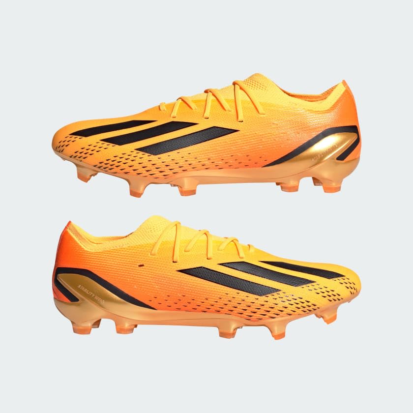 Adidas X Speedportal.1 FG Soccer Cleats - Solar Gold, Core Black & Team Solar Orange - Men's Size 41 1/3 EU | Firm Ground Football Boots for Professional Matches & Training