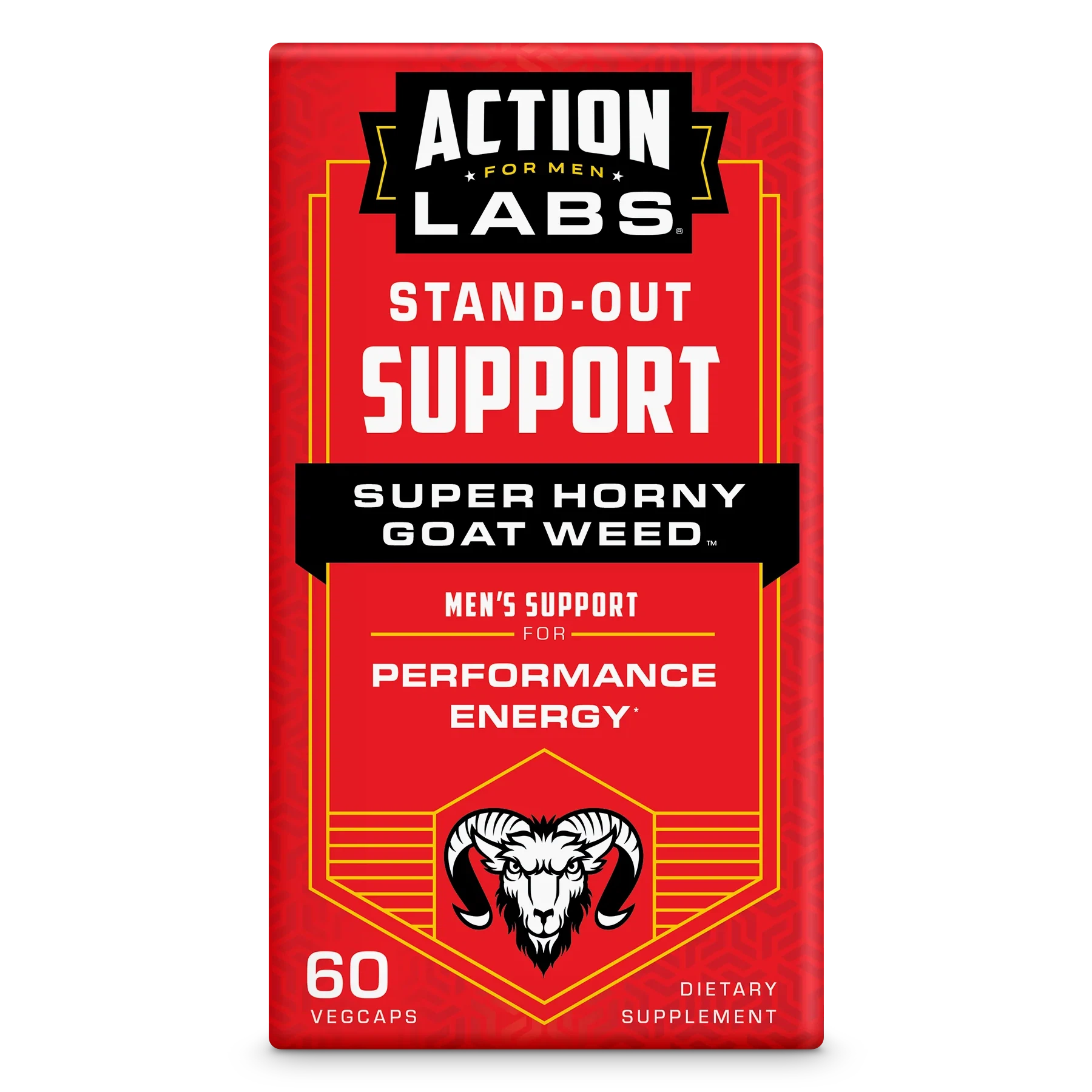 Action Labs Super Horny Goat Weed - Natural Energy & Performance Booster for Men - Supports Stamina, Vitality & Workout Performance - Perfect for Gym, Sports & Daily Energy
